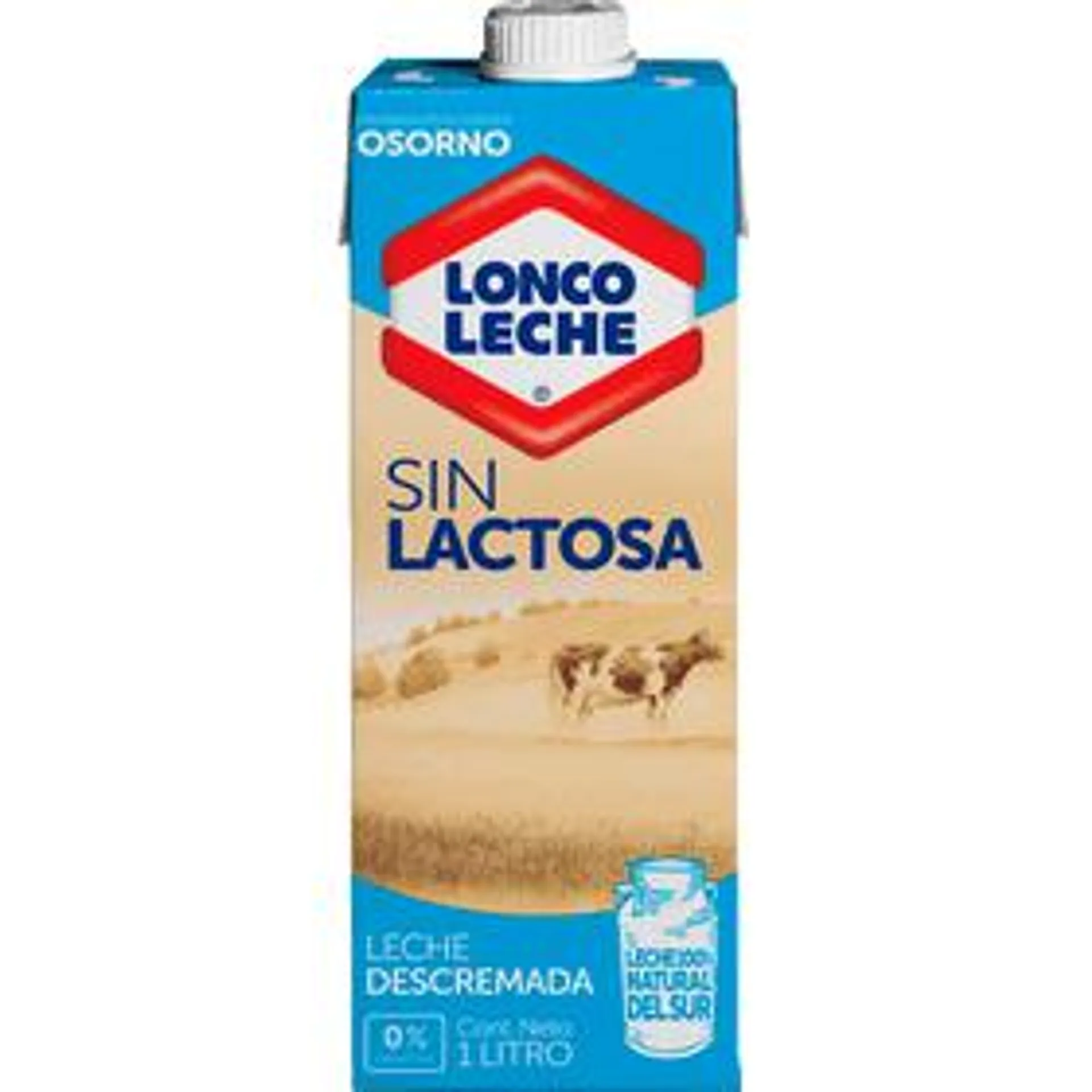 Leche descremada sin lactosa Loncoleche 1 L