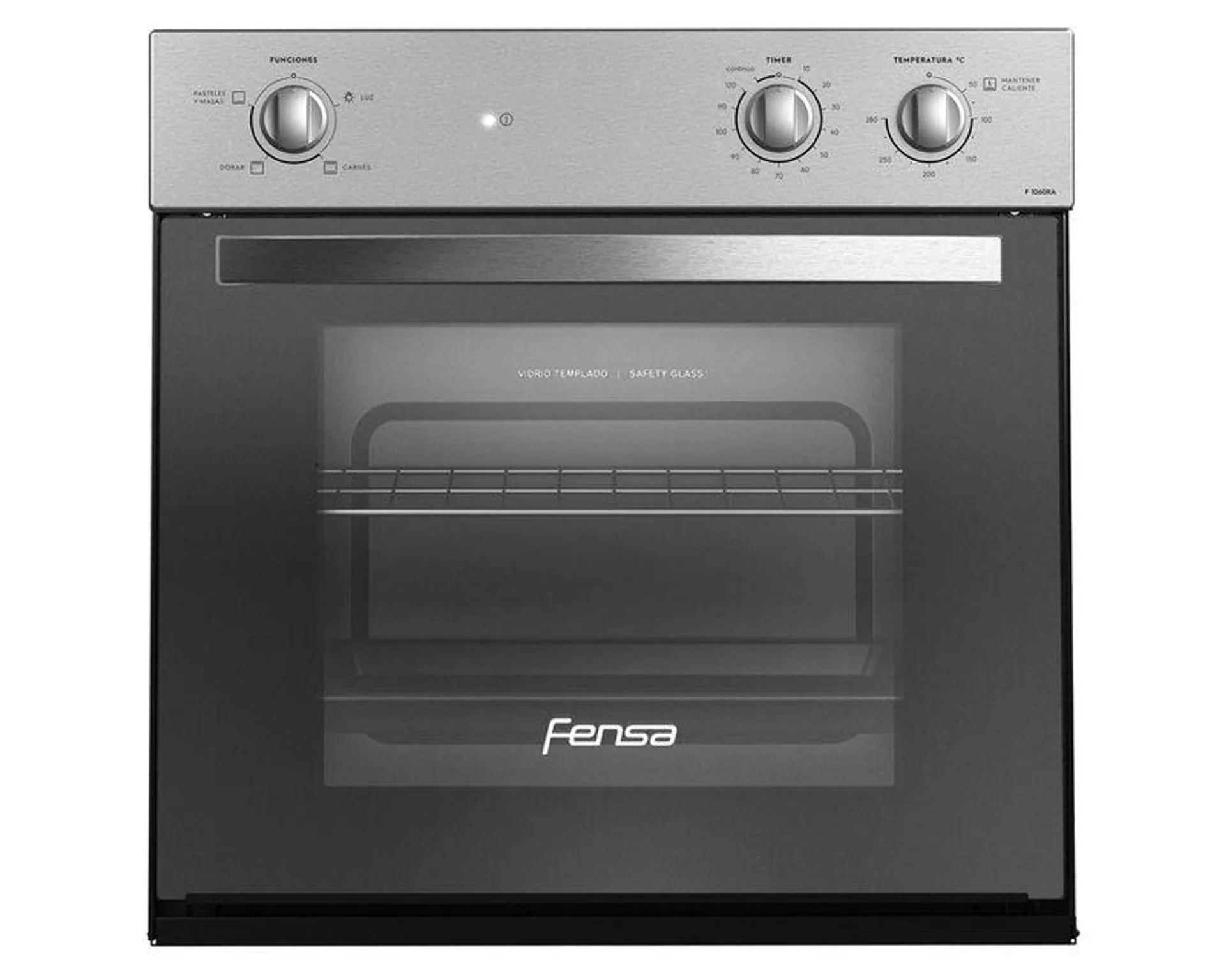 Horno empotrado 66 litros F 1060R A espejado Fensa