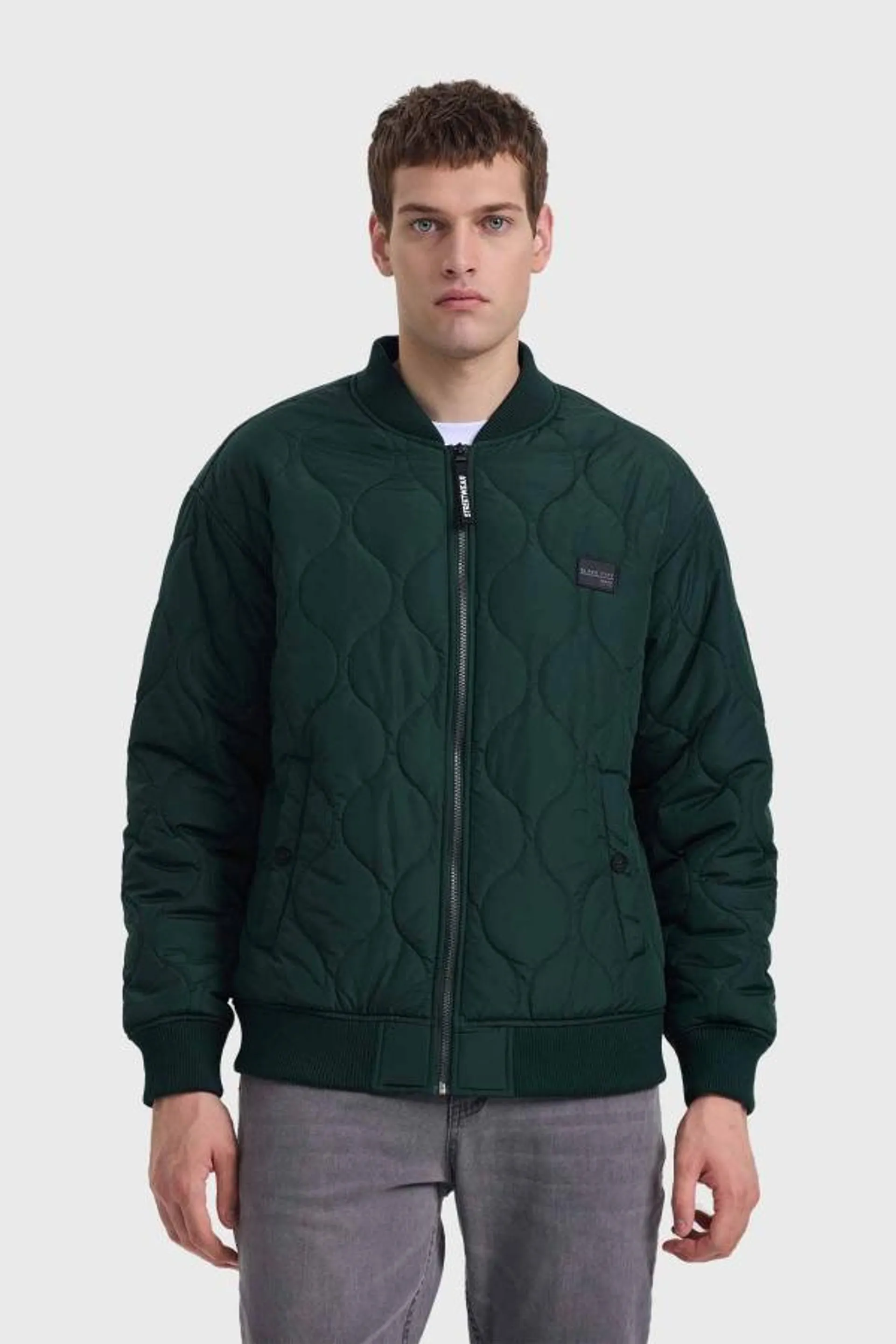 Chaqueta hombre bomber verde militar i