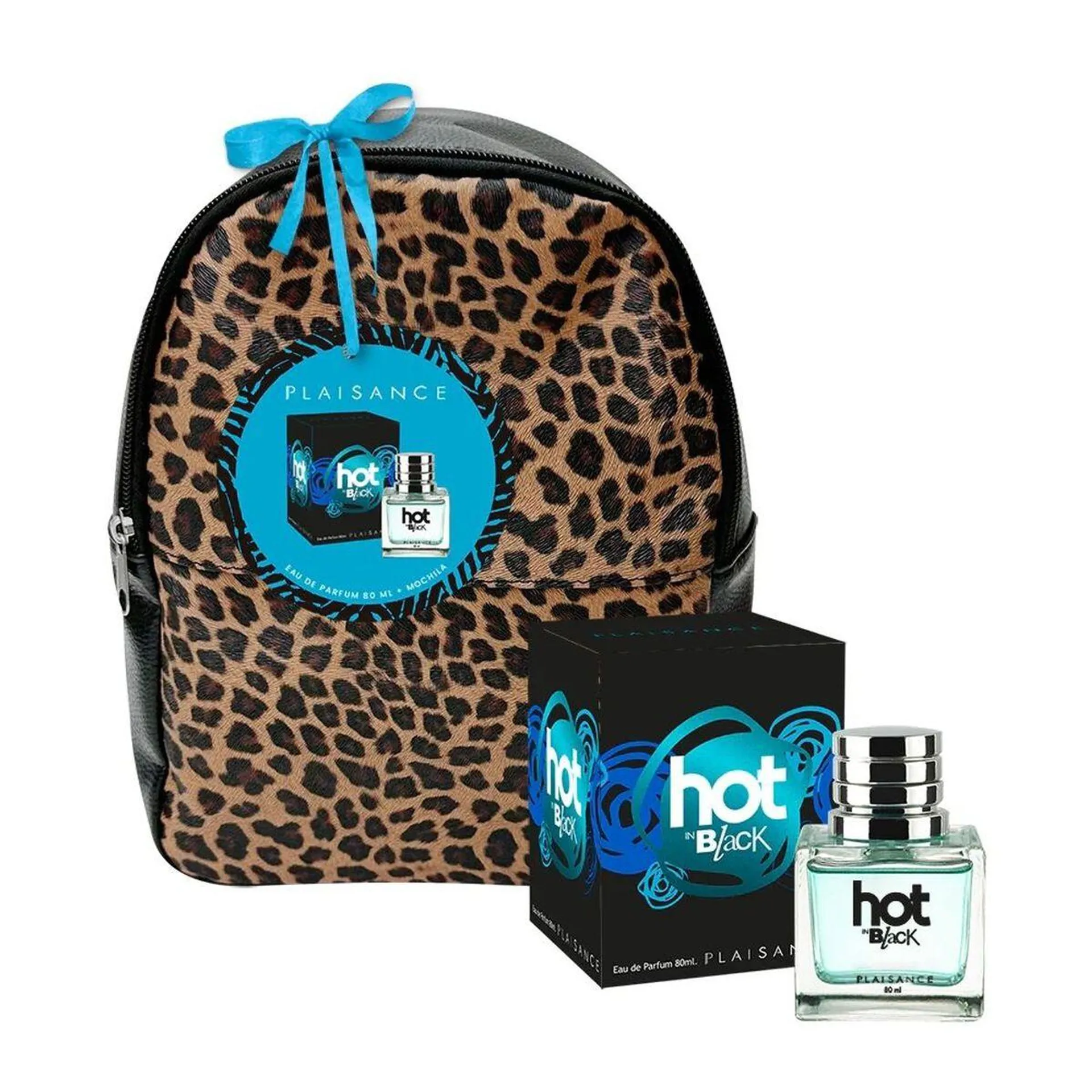 Set Perfume Hot in Black EDP + Mochila