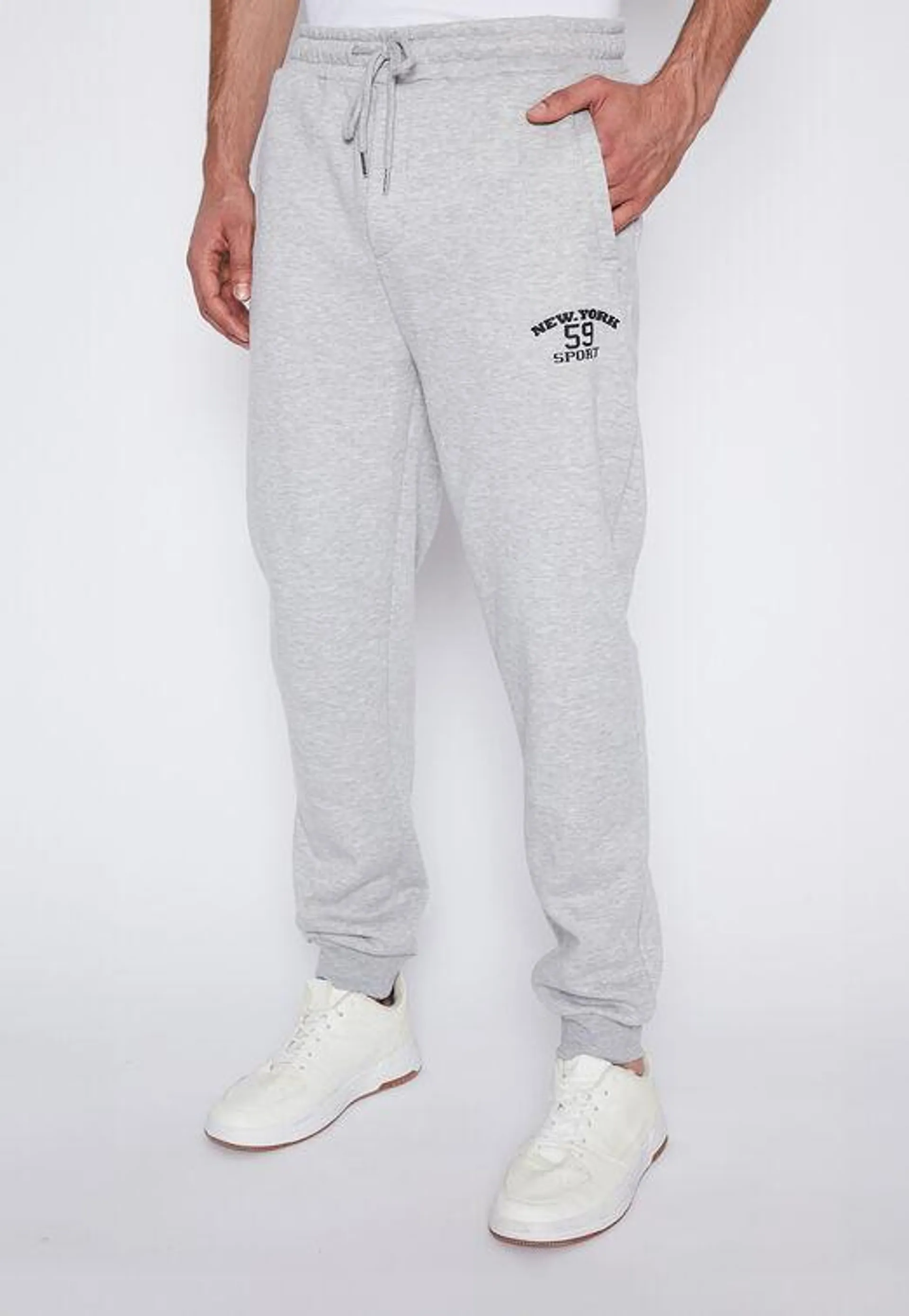 Pantalon Buzo Hombre Gris College Family Shop