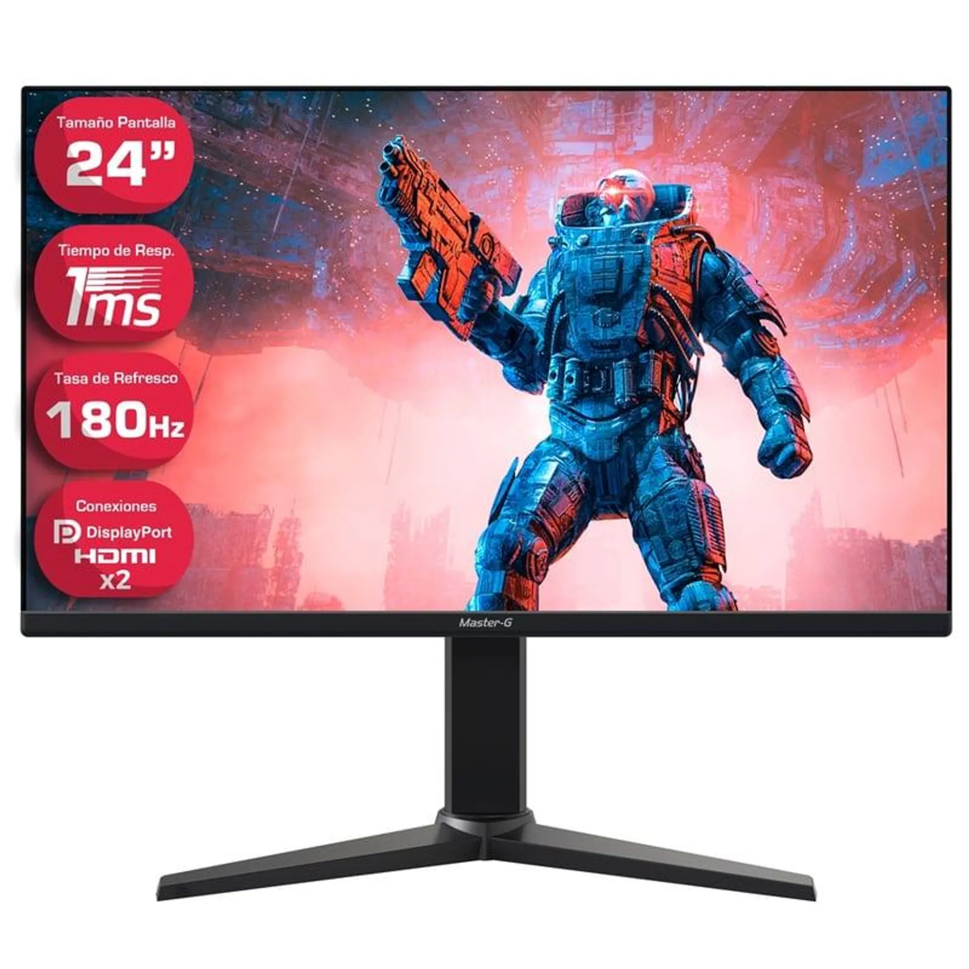 Monitor Gamer Led 24" Full HD 180Hz 1Ms