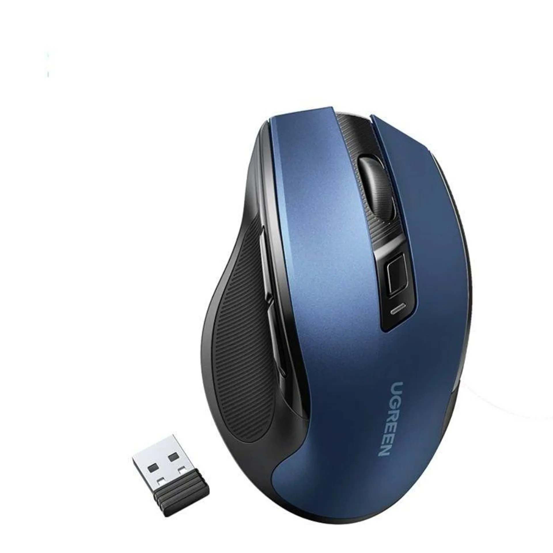 UGREEN MOUSE INALAMBRICO 2.4GHZ+ ERGONOMICO AZUL MU006