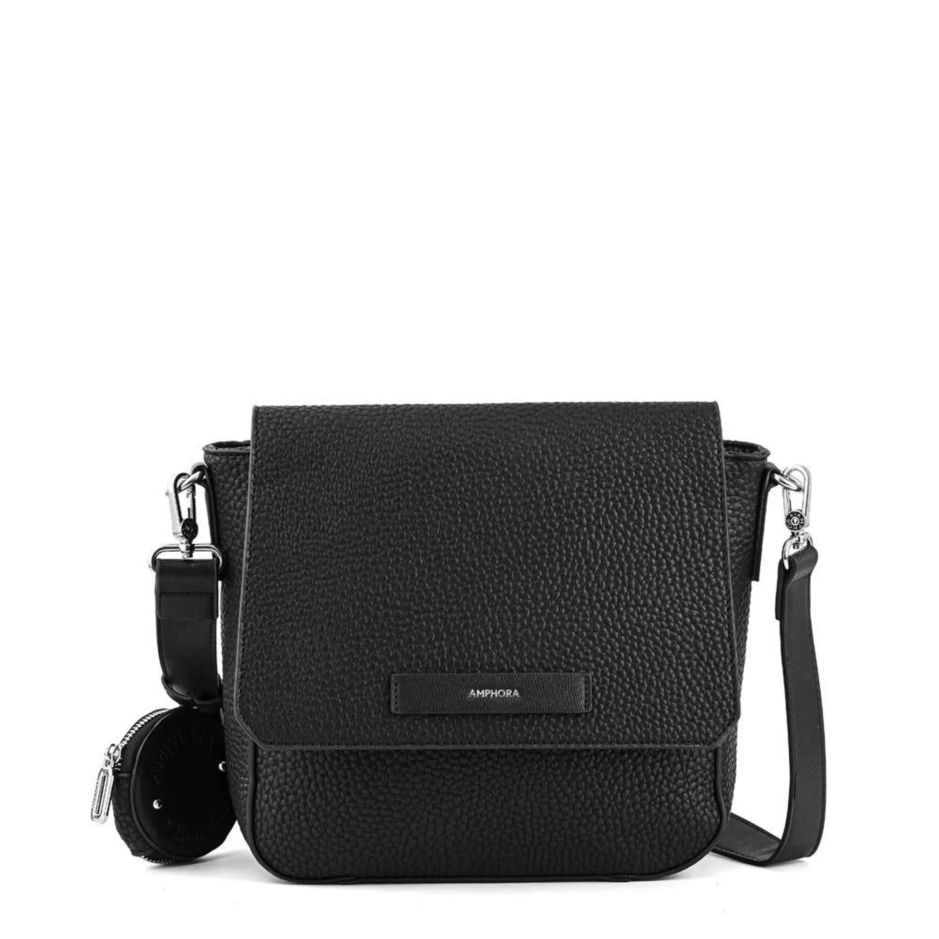 Cartera bandolera mediana cameleon negro