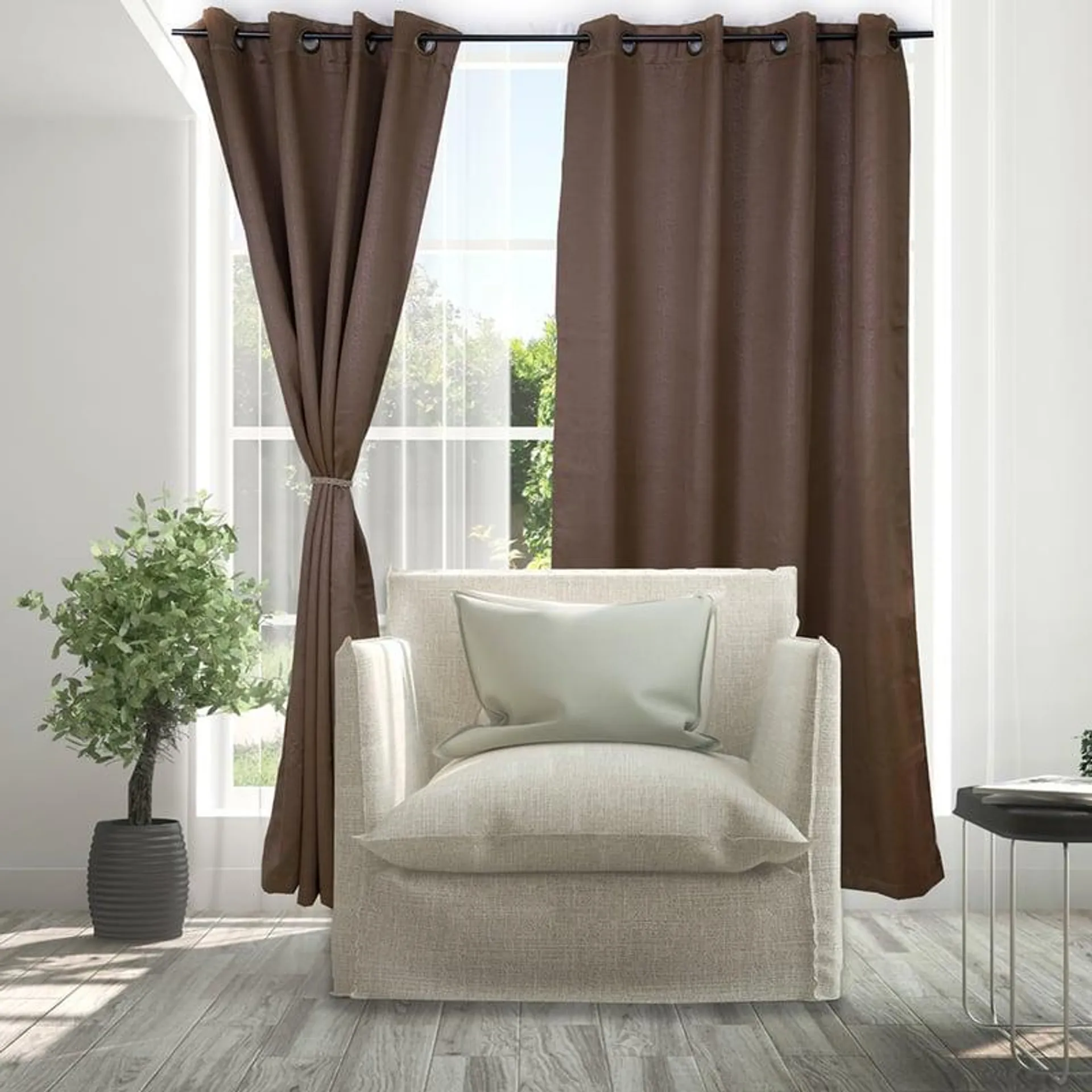 Set De Cortinas Black Out 140X220 Cm Doral