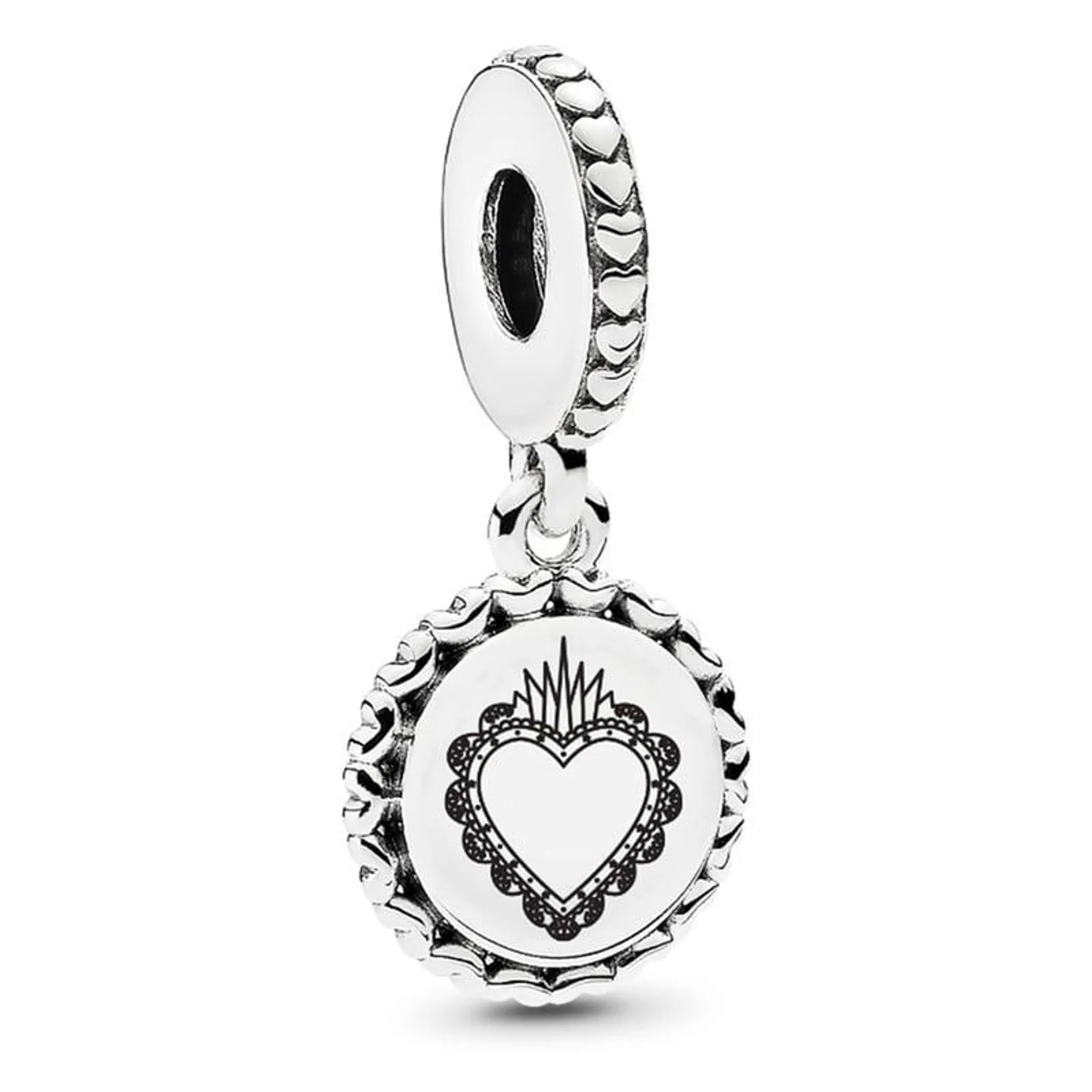 Dije Colgante en plata Paz y Amor Mujer Pandora