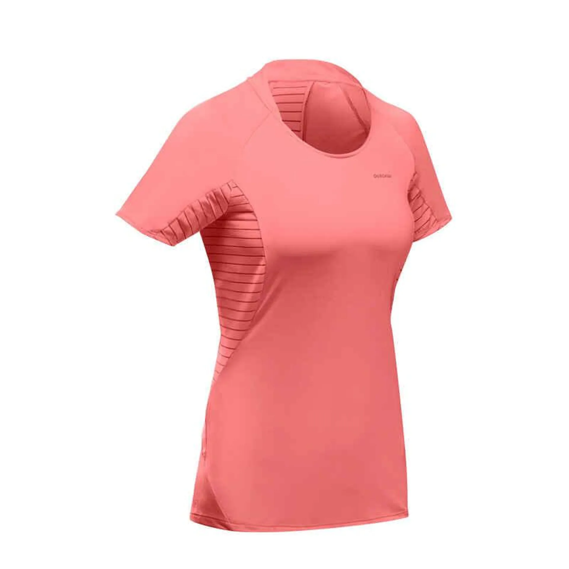 POLERA SENDERISMO MUJER MH500 ROSADO