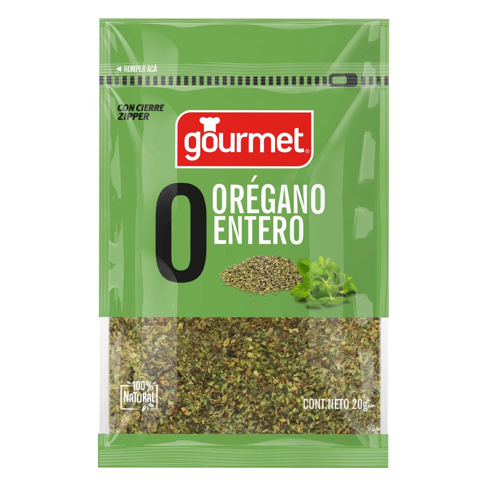 Orégano Entero Gourmet Sobre 20 g