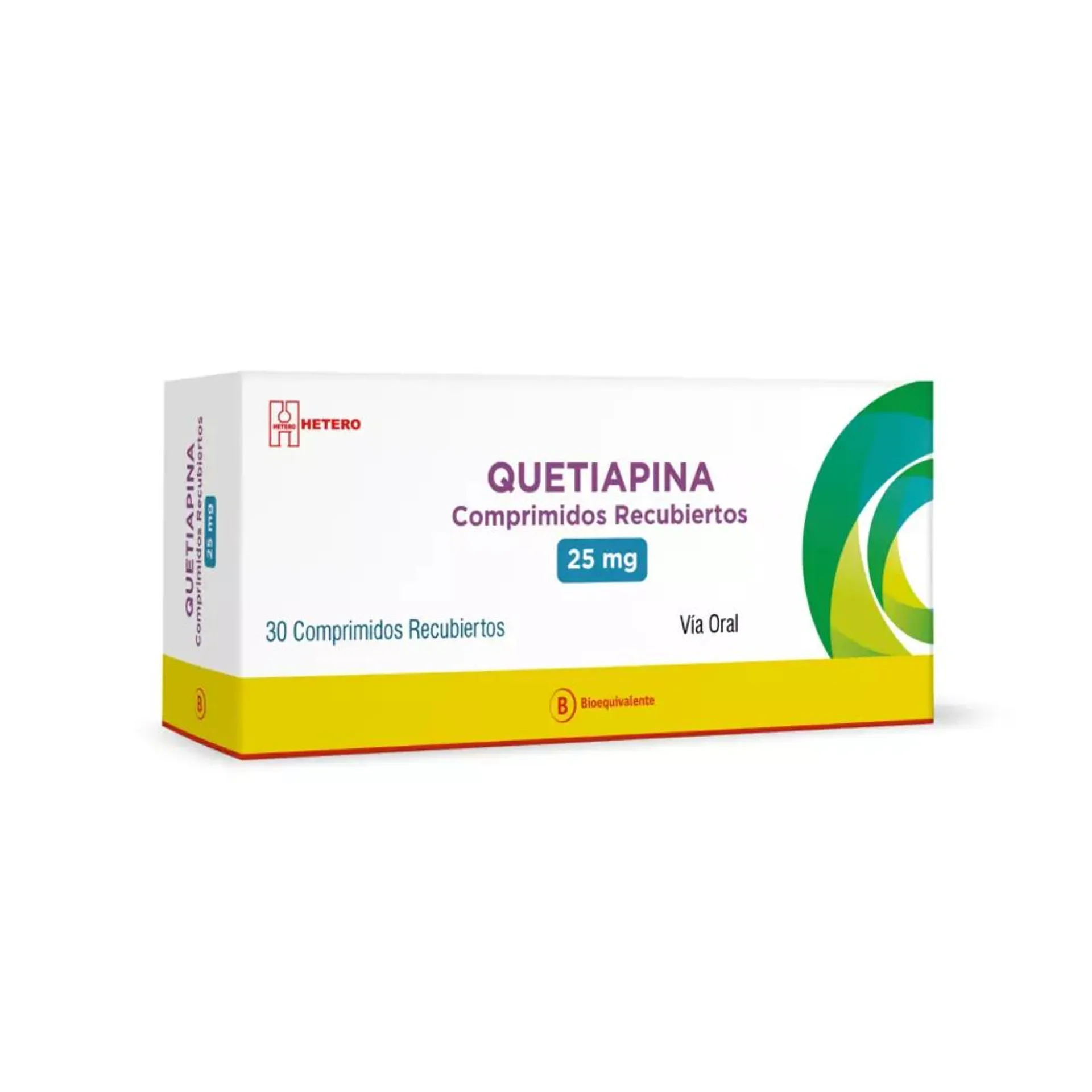 Quetiapina (B) 25mg 30 Comprimidos Recubiertos