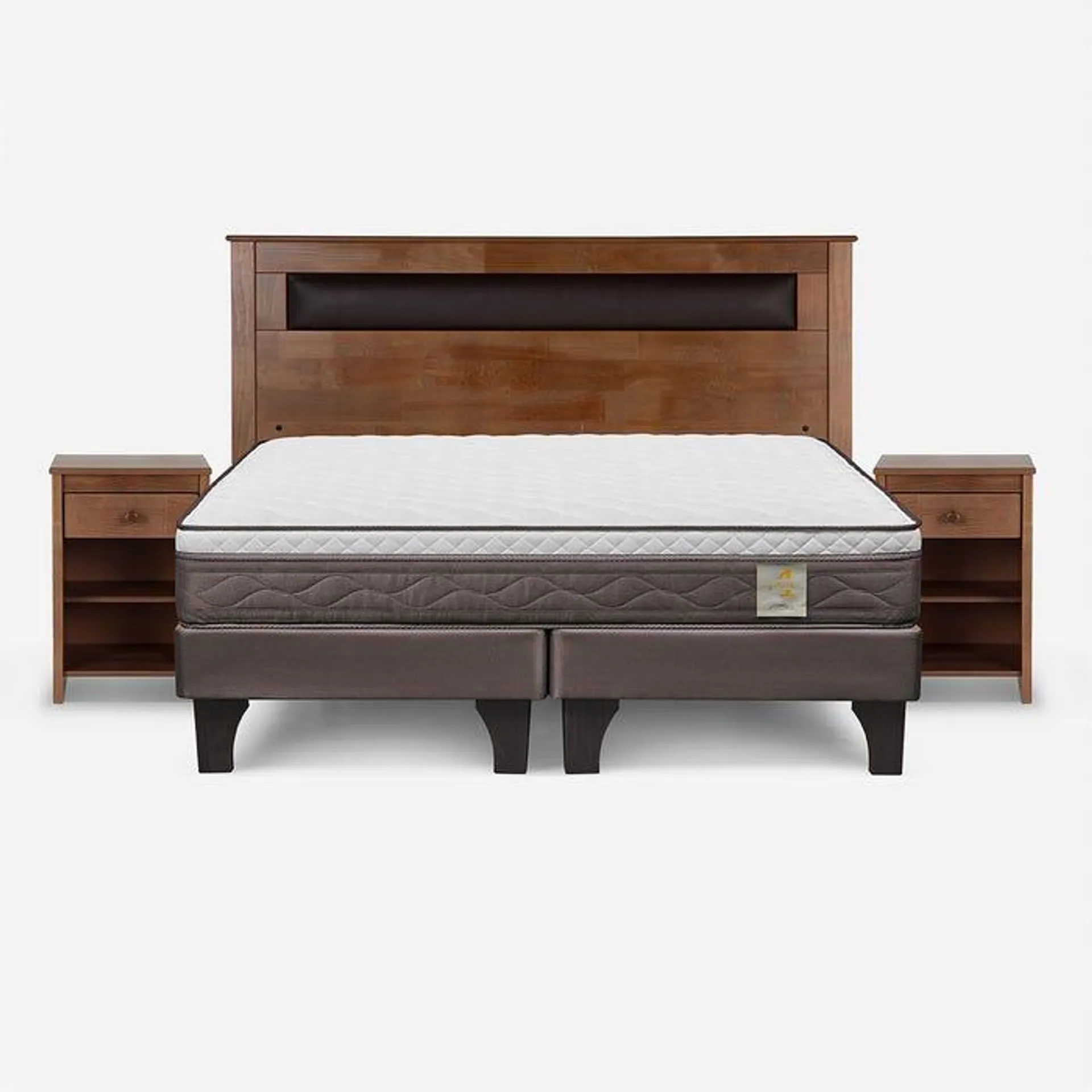 Cama New Style 4 Plus King + Muebles Ferrara