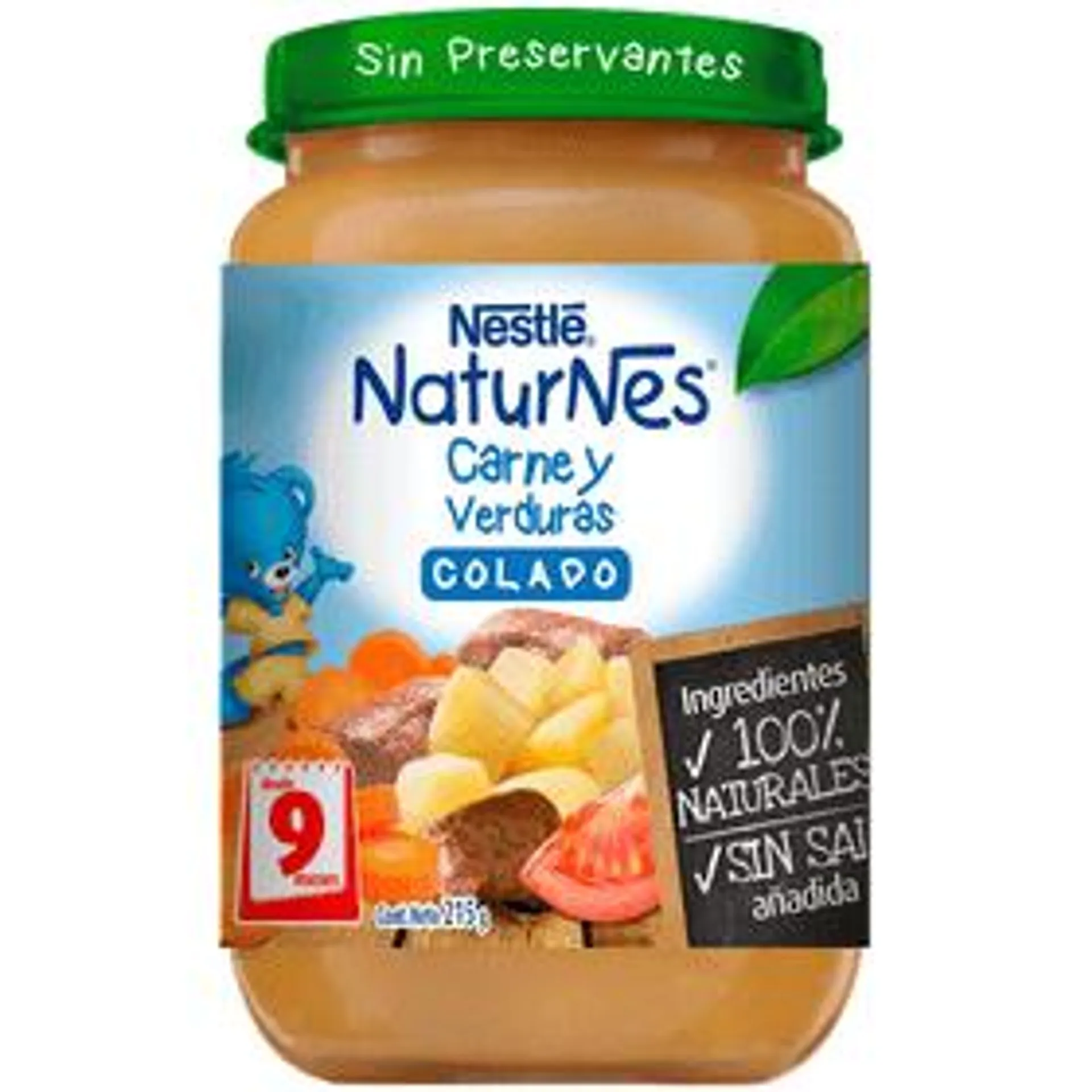 Colado Naturnes Carne y Verduras 215g