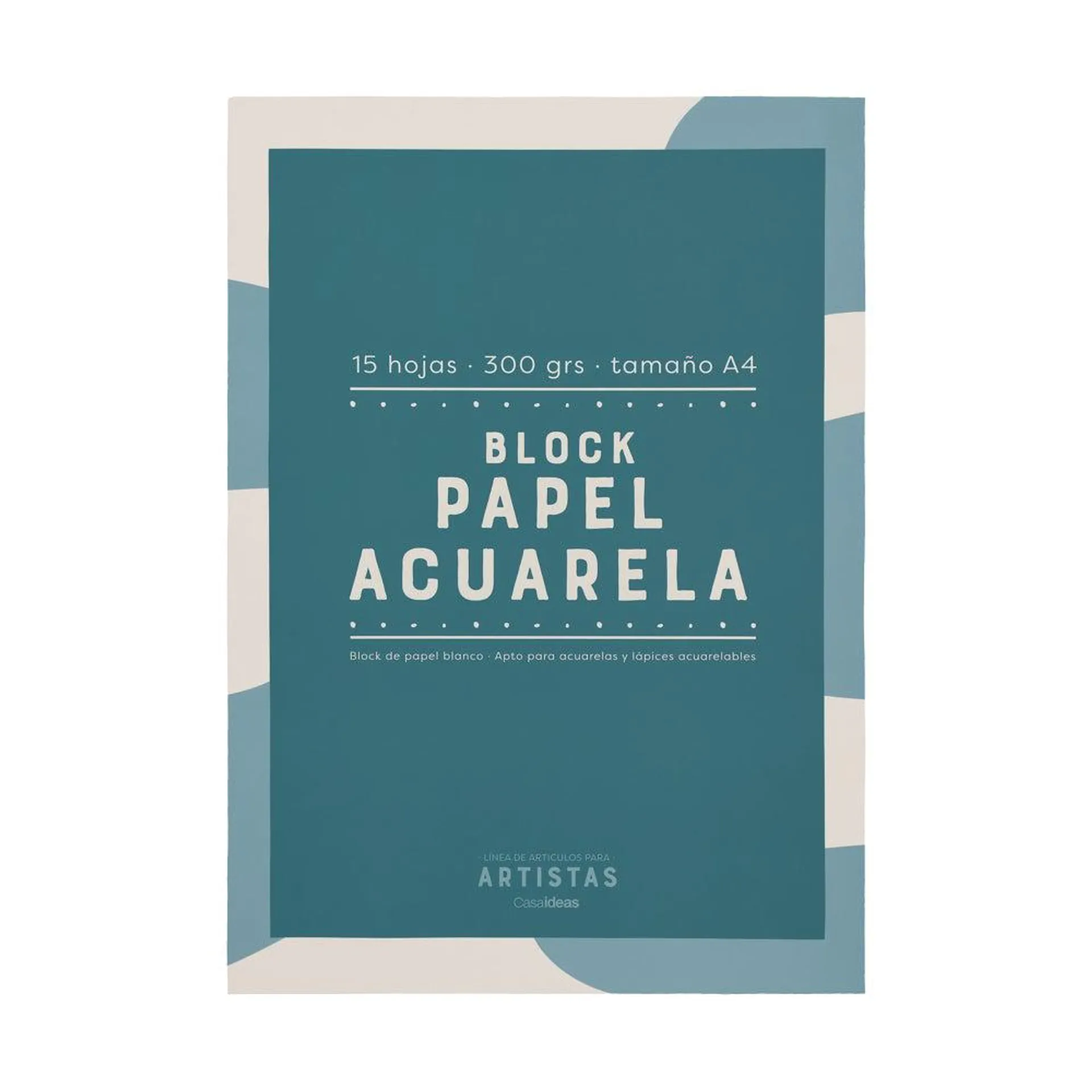 Block Papel Acuarela 21x1x29,7 cm A4