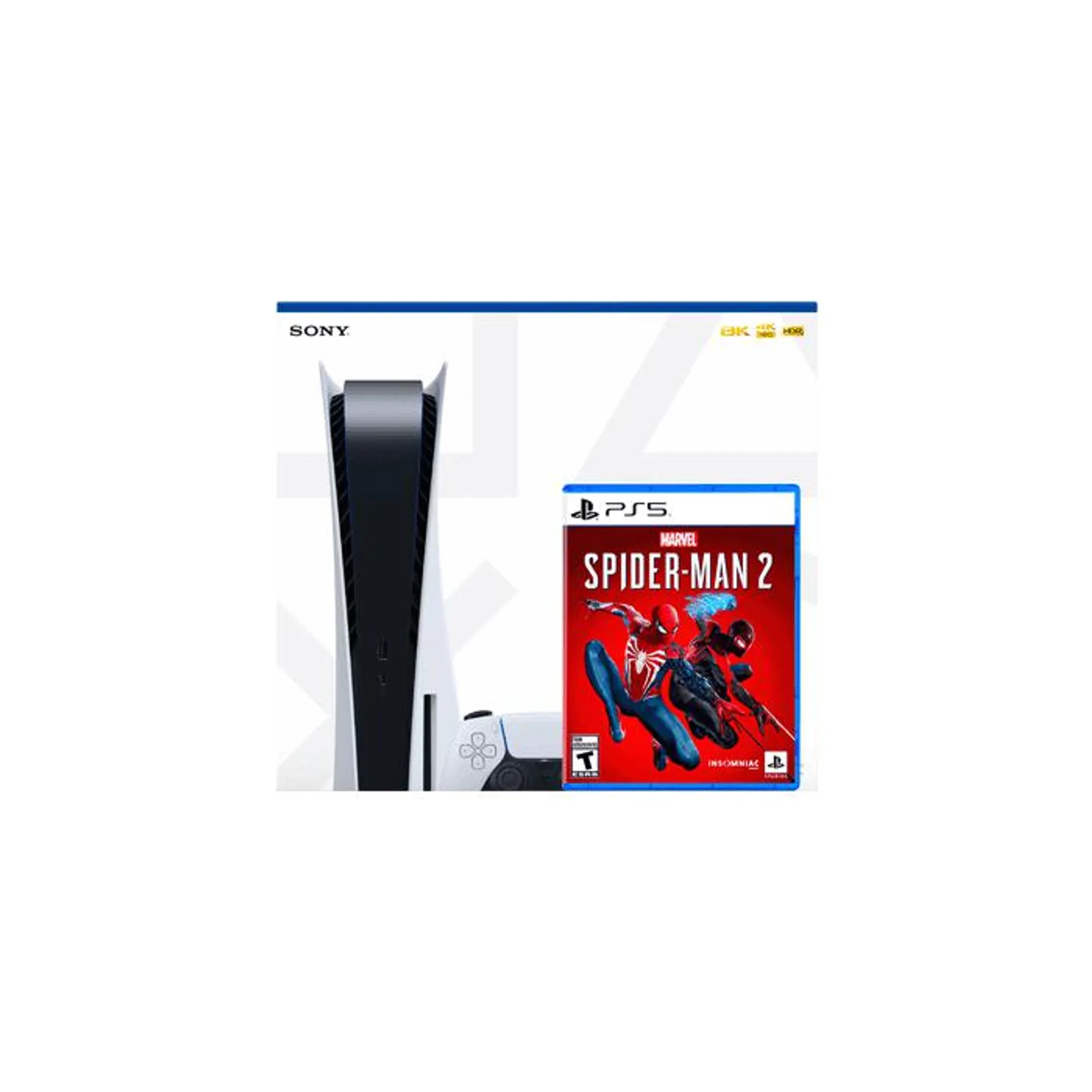 Consola PS5 con Disco + Juego Spiderman 2