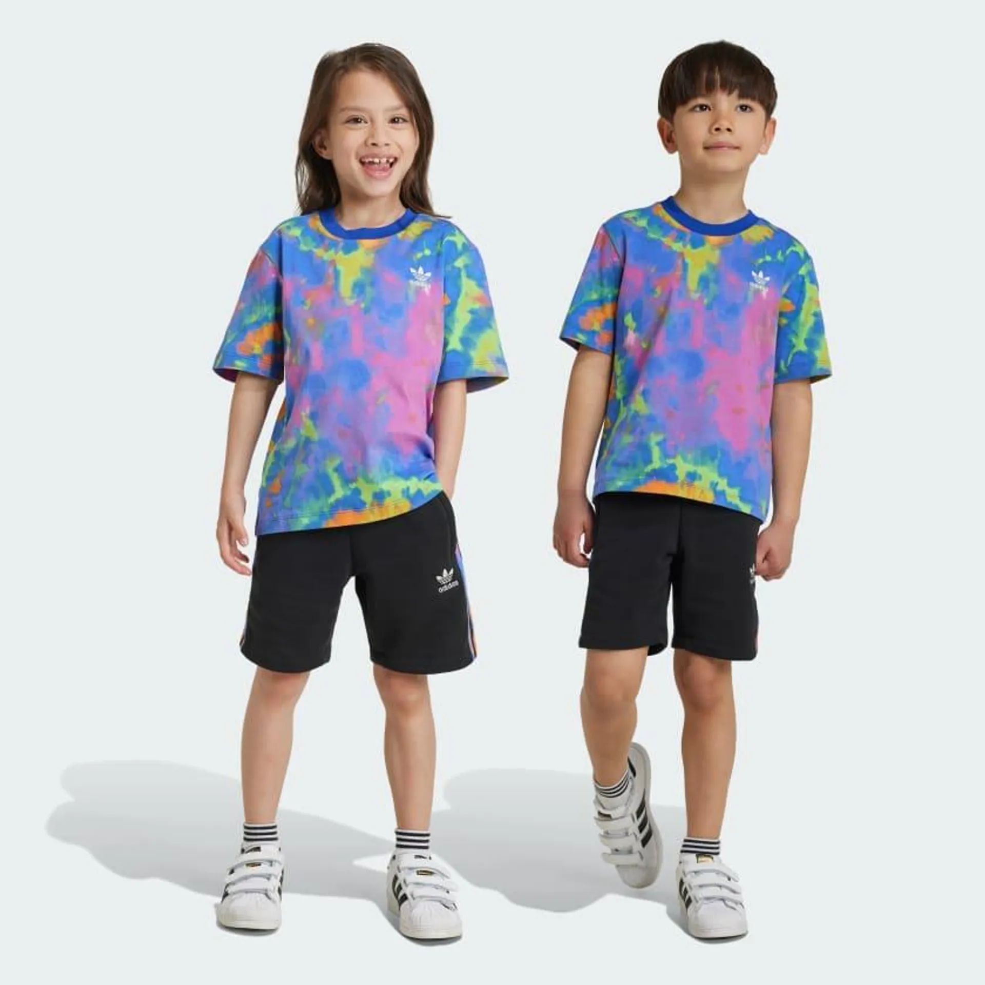 Conjunto Shorts y Polera Tie-Dyed Niños