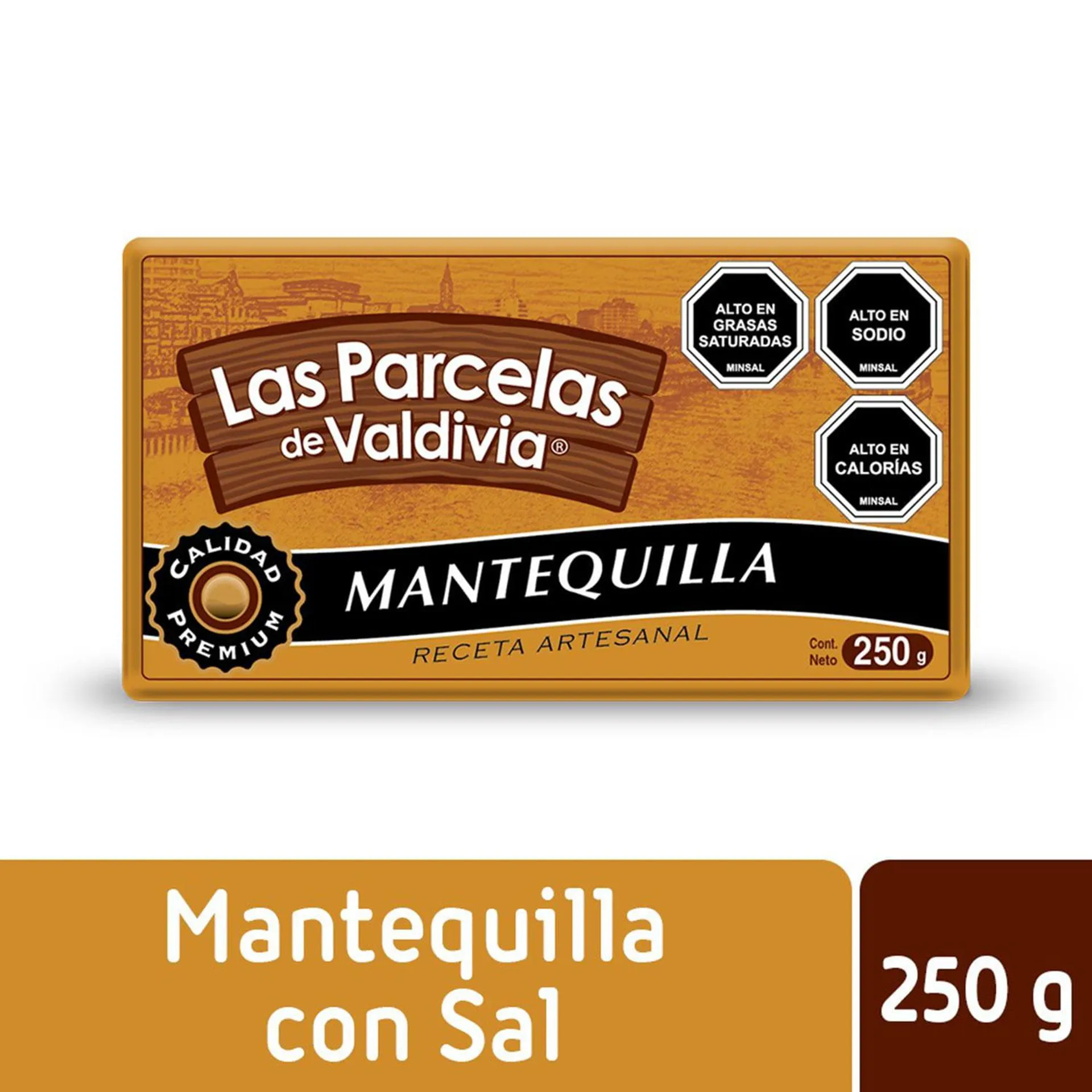 Mantequilla Las Parcelas de Valdivia Con Sal 250 g