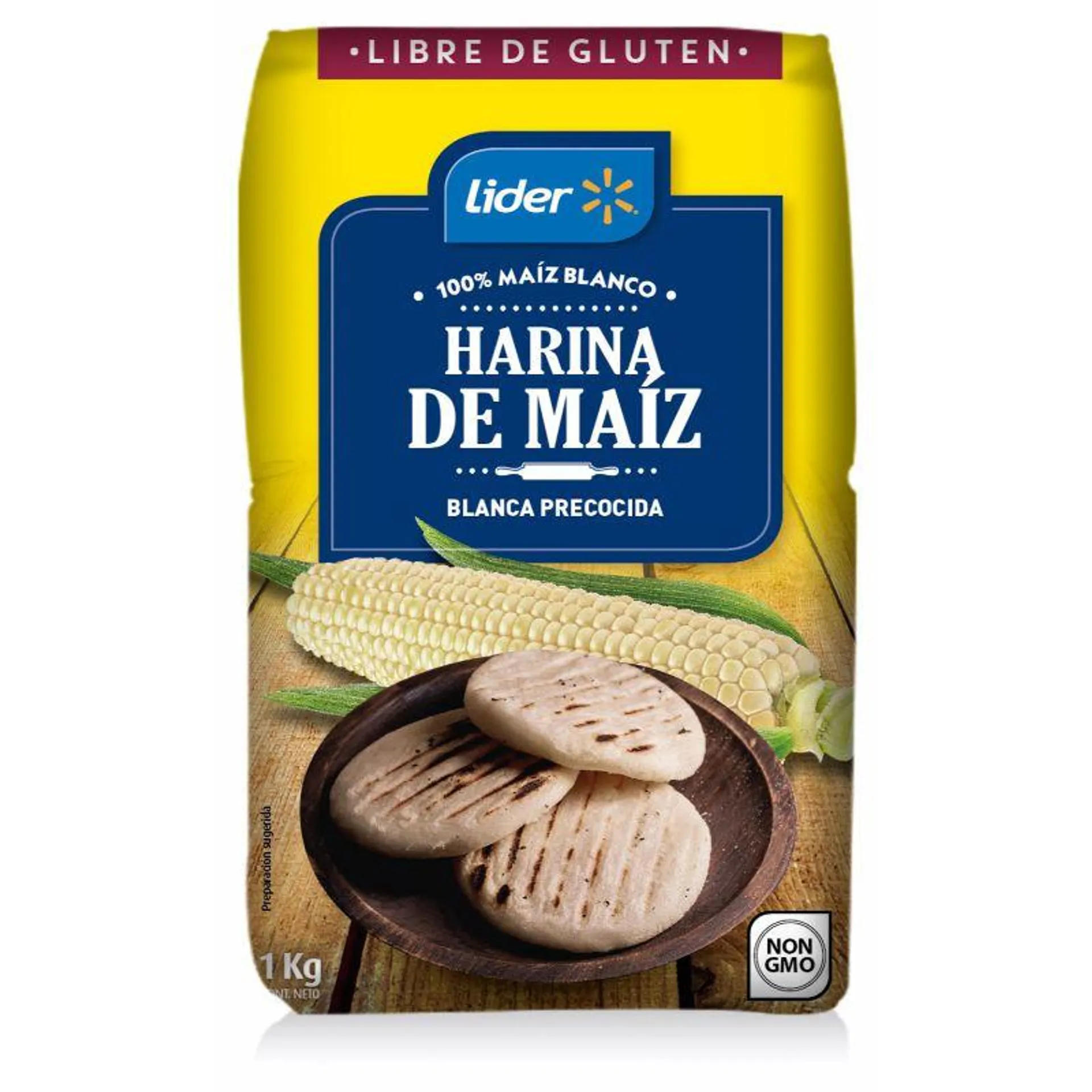 Harina De Maíz Blanca Precocida, 1 kg