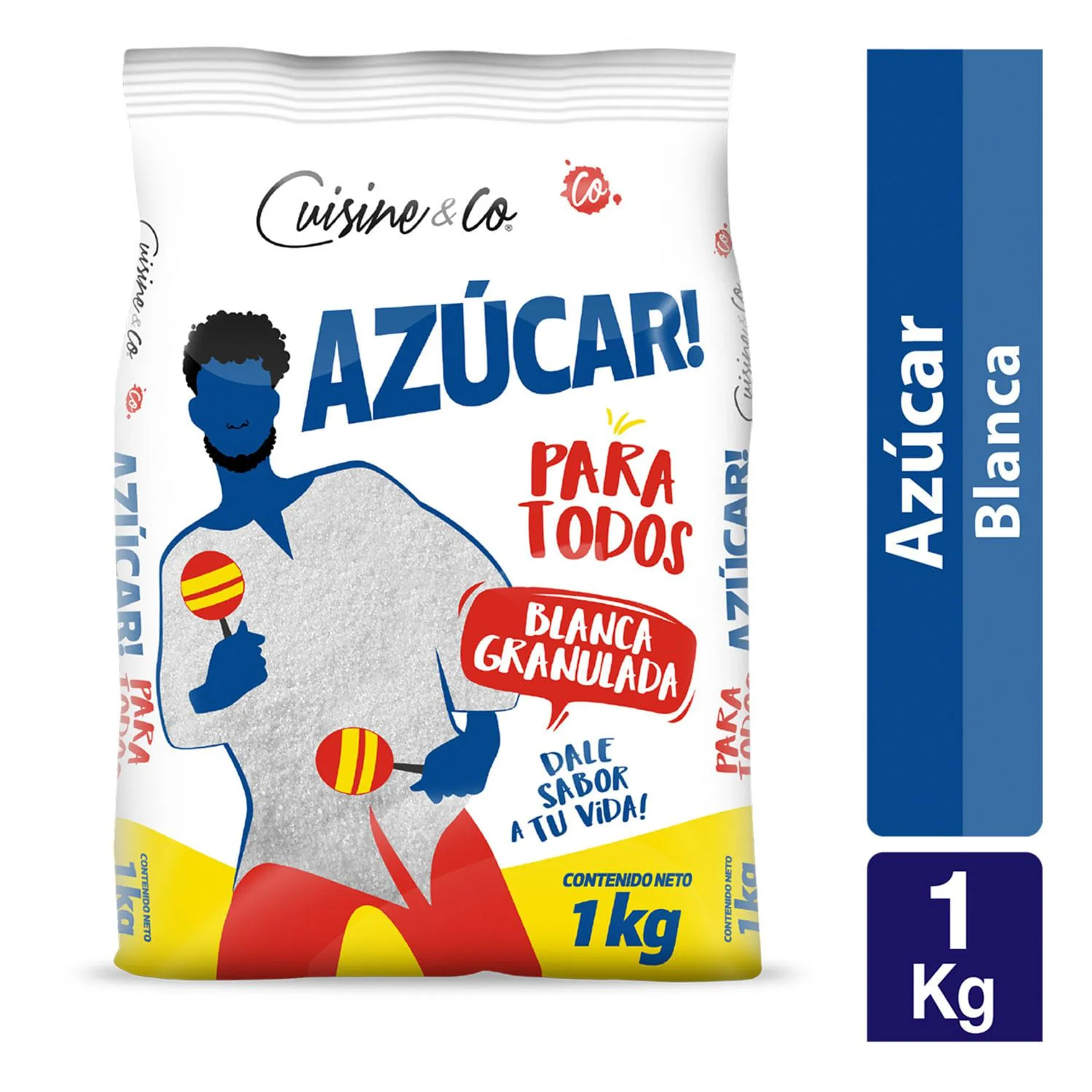 Azúcar blanca granulada 1 kg | Cuisine & Co | Jumbo.cl