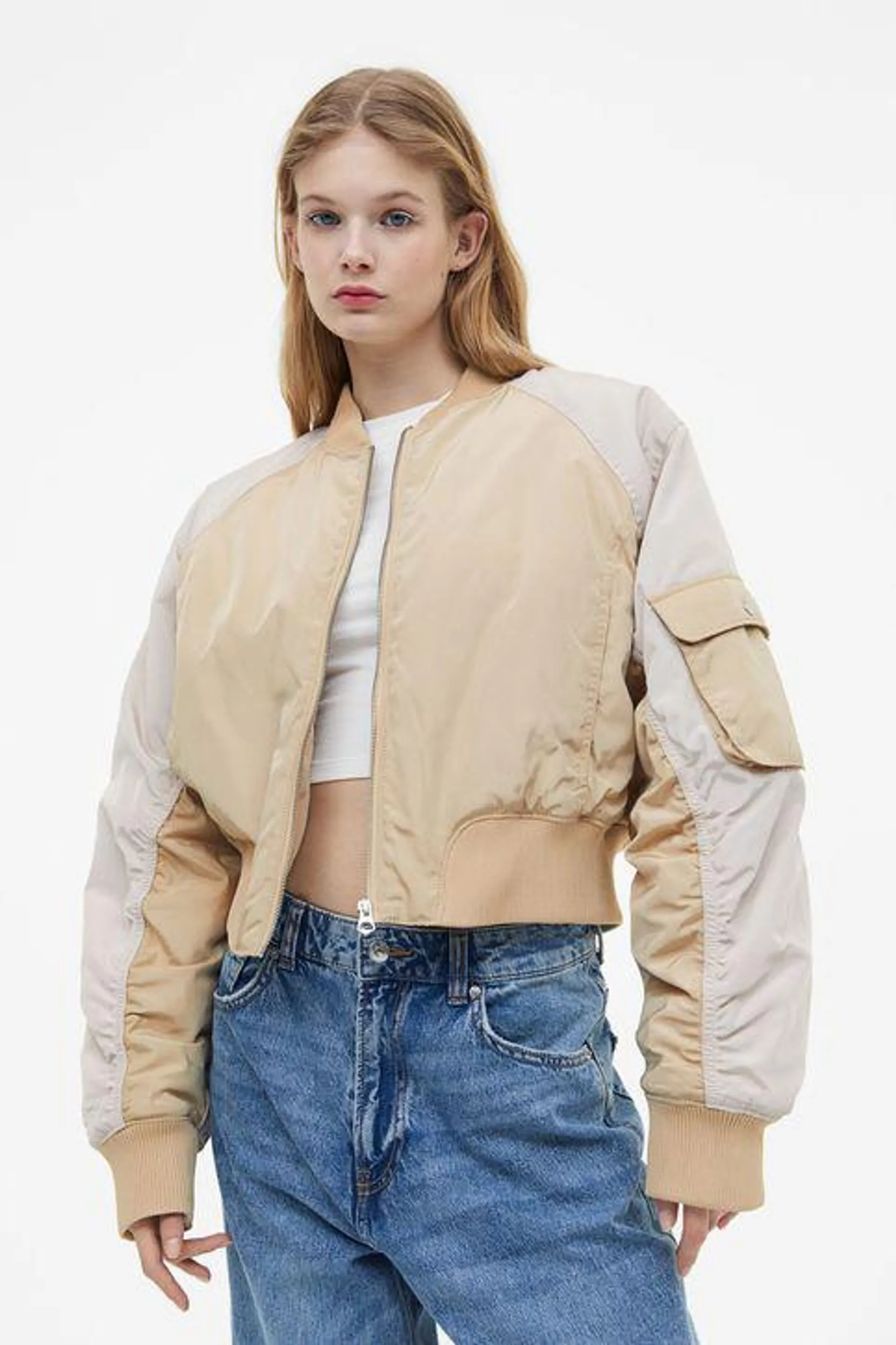 Chaqueta bomber acolchada