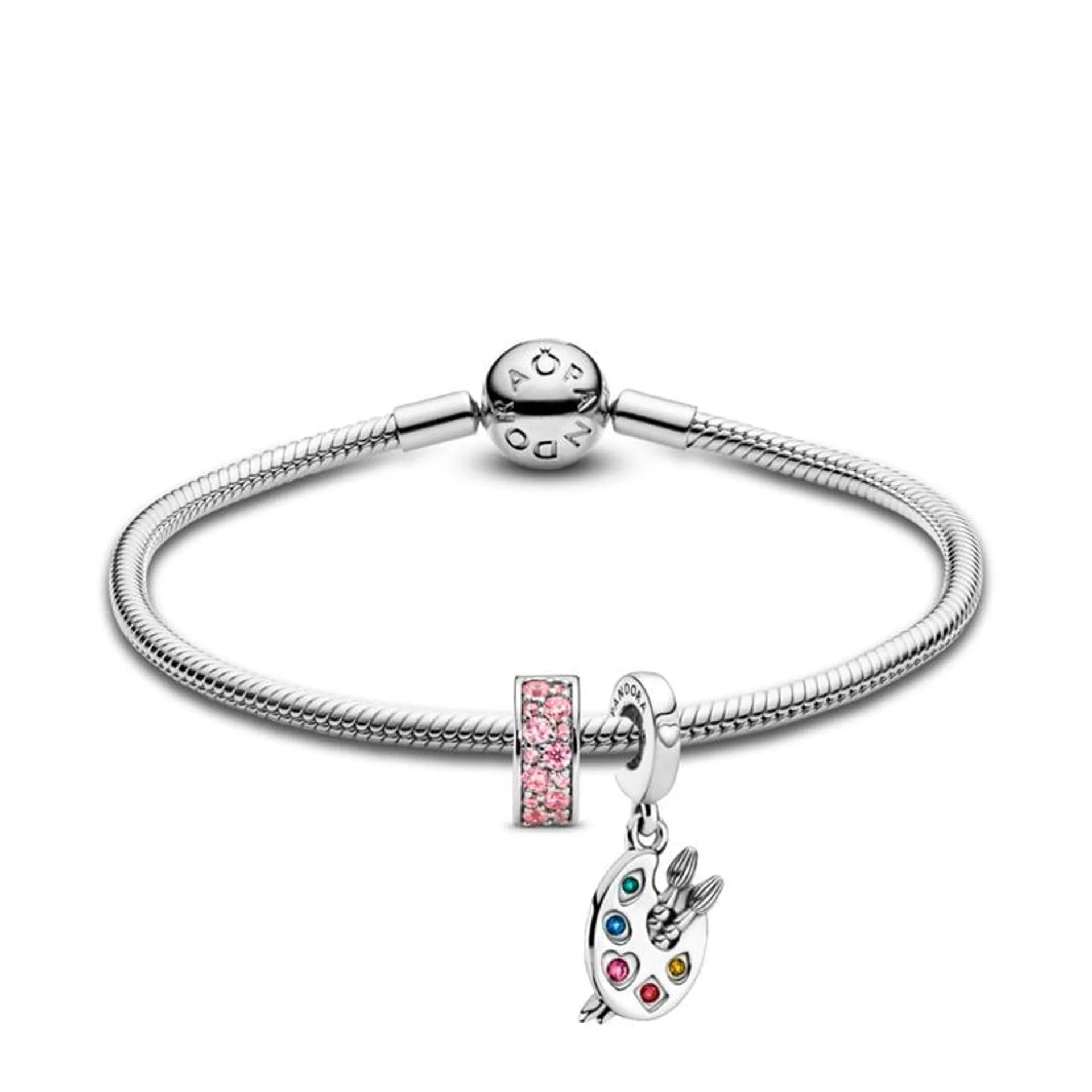 Pulsera Gift Set Clip Y Colgante De Plata Mujer Pandora