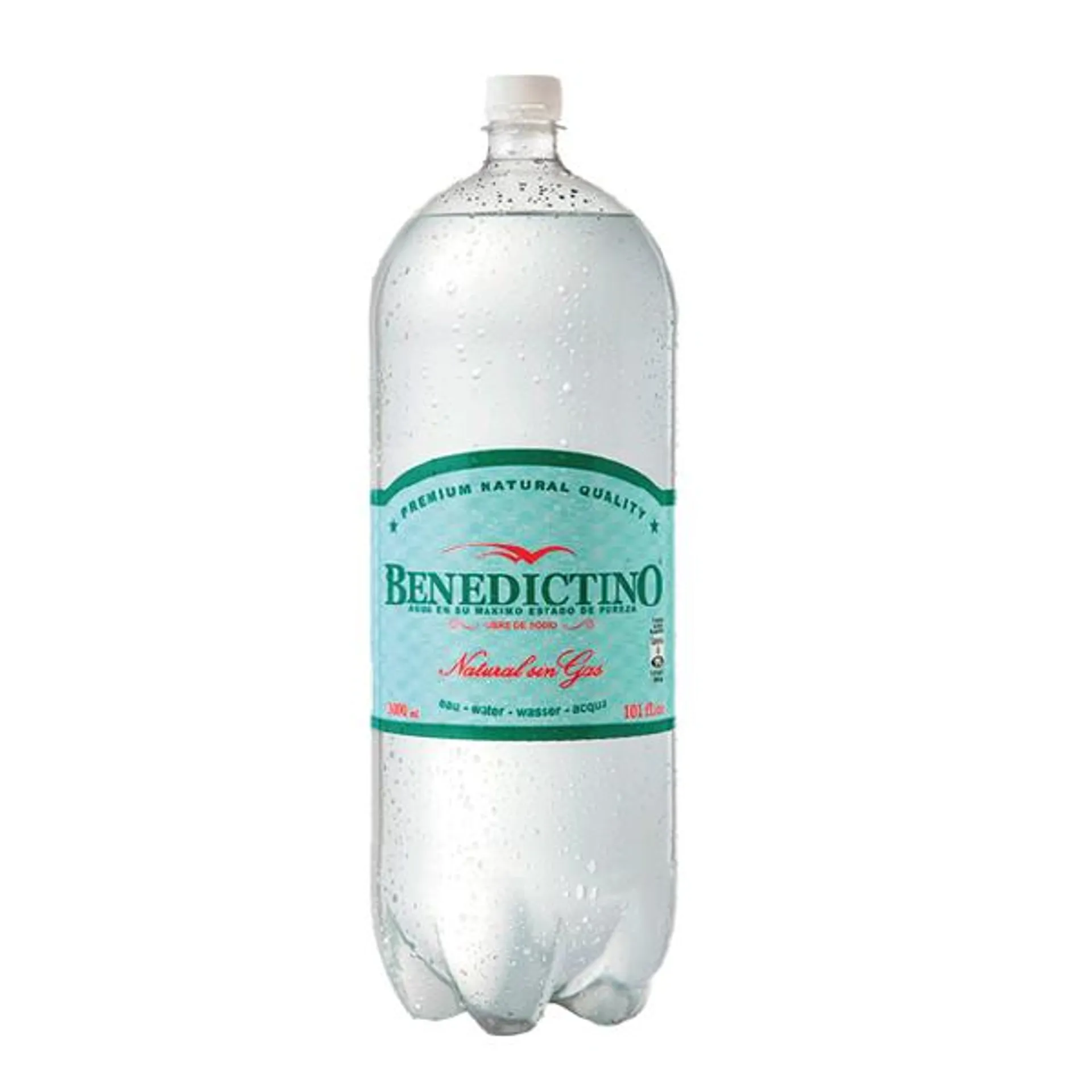 Agua Benedictino Con Gas 3L