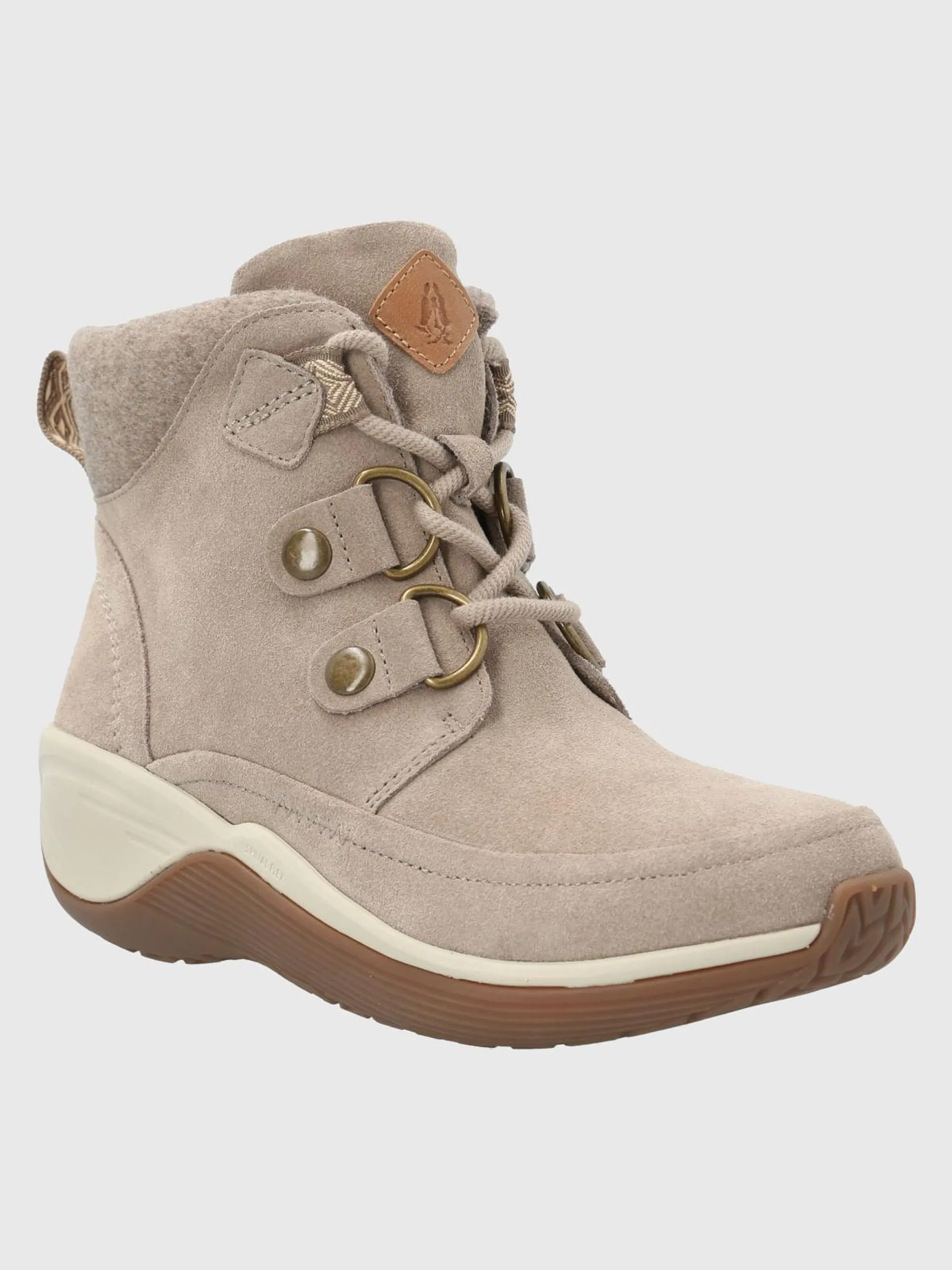 Botin Cuero Mujer Spinal Rug Lace Beige