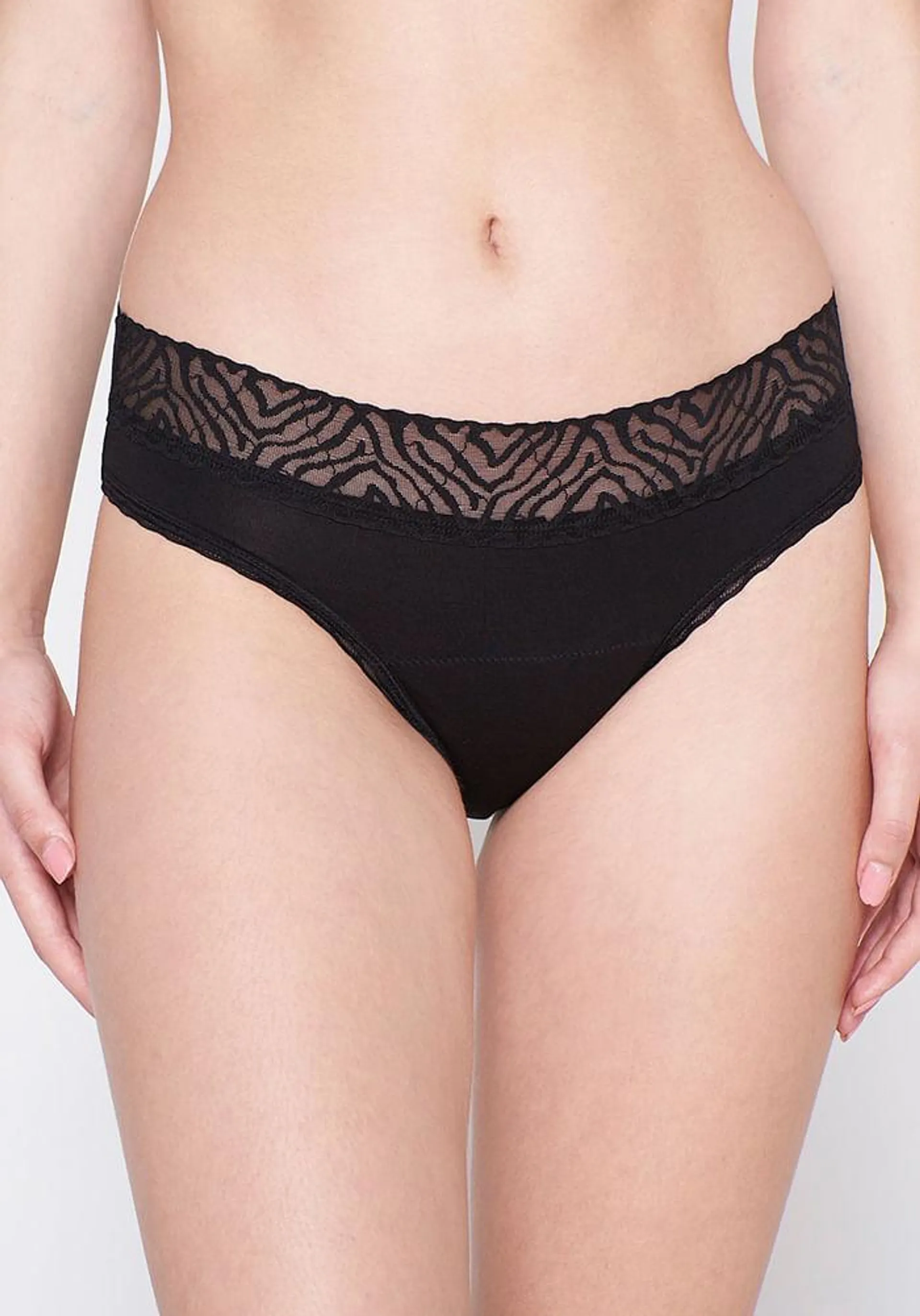 Bikini Lujo Flujo Intenso Negro