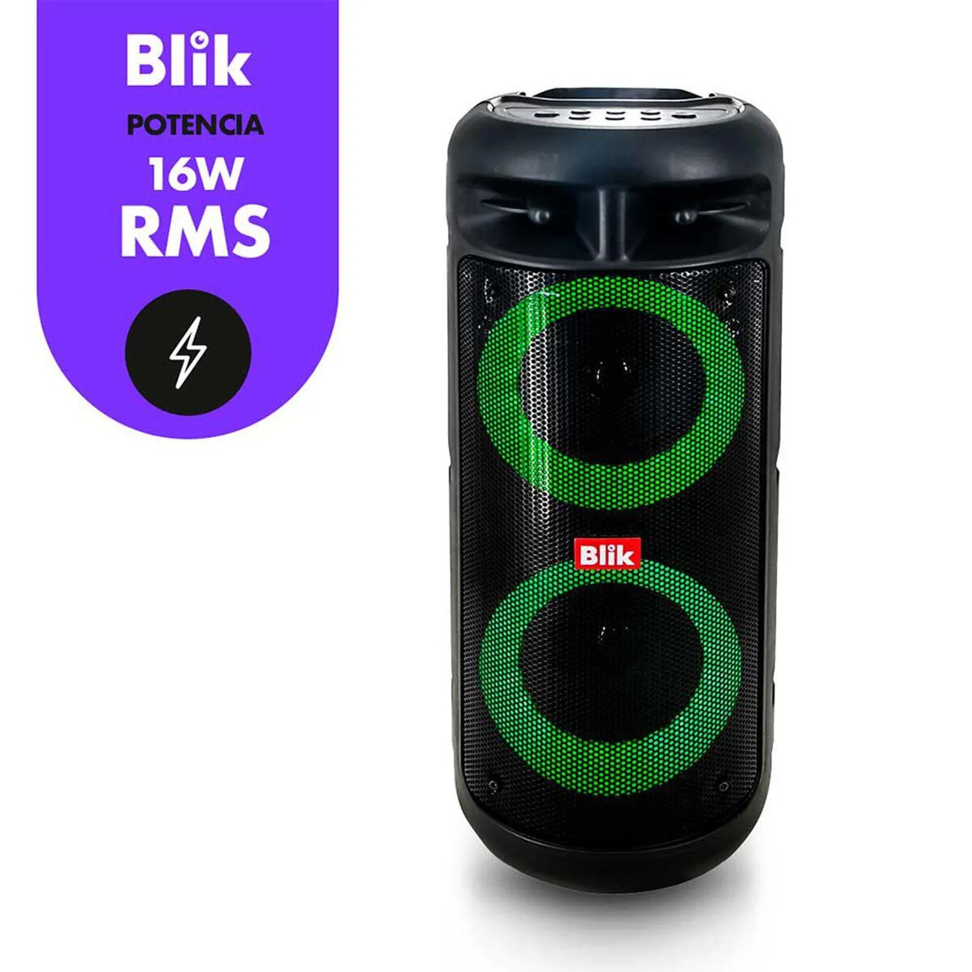 Parlante Bluetooth Blik UpSound 3 Negro Karaoke