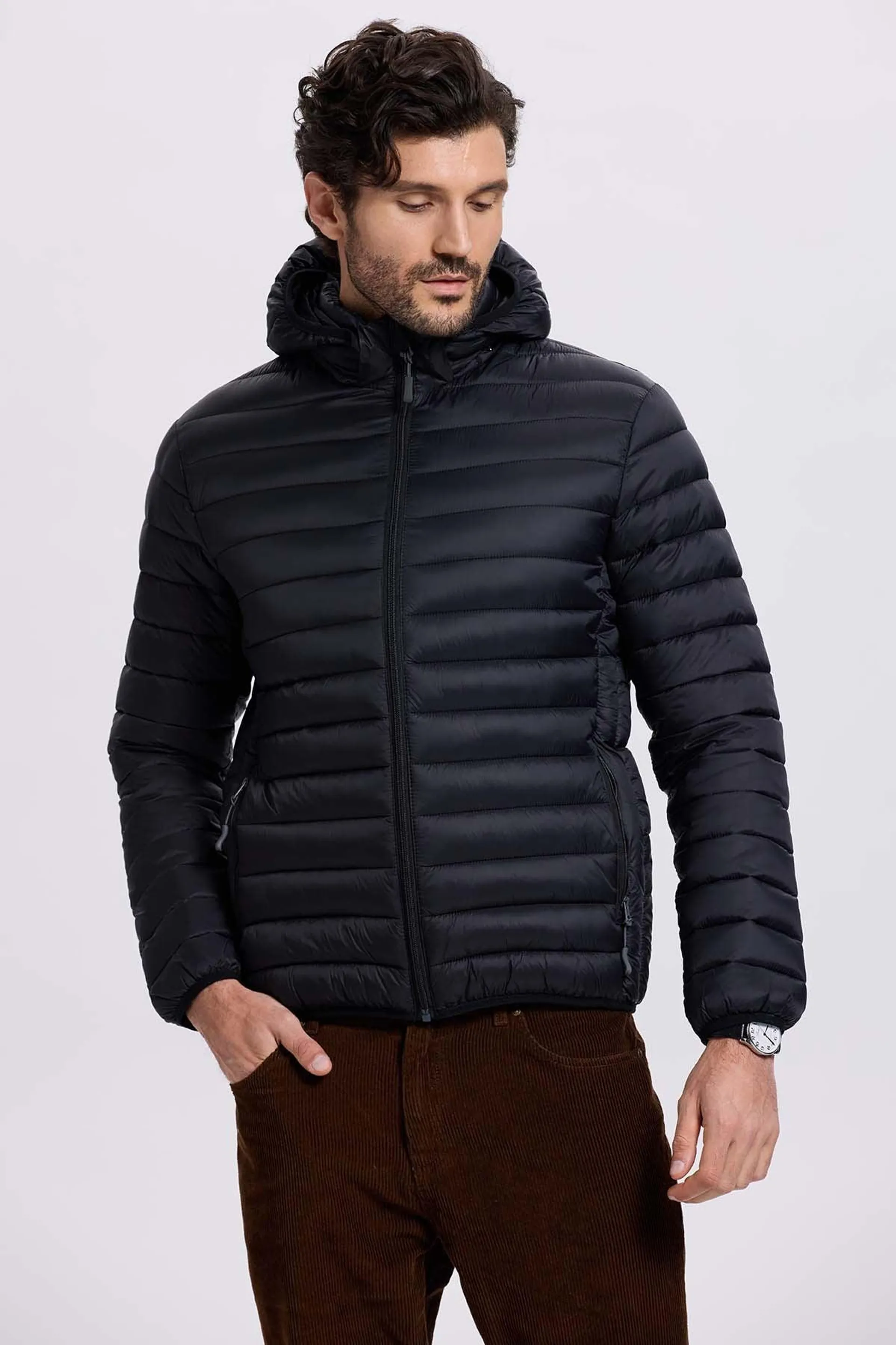 Parka Hombre Negro