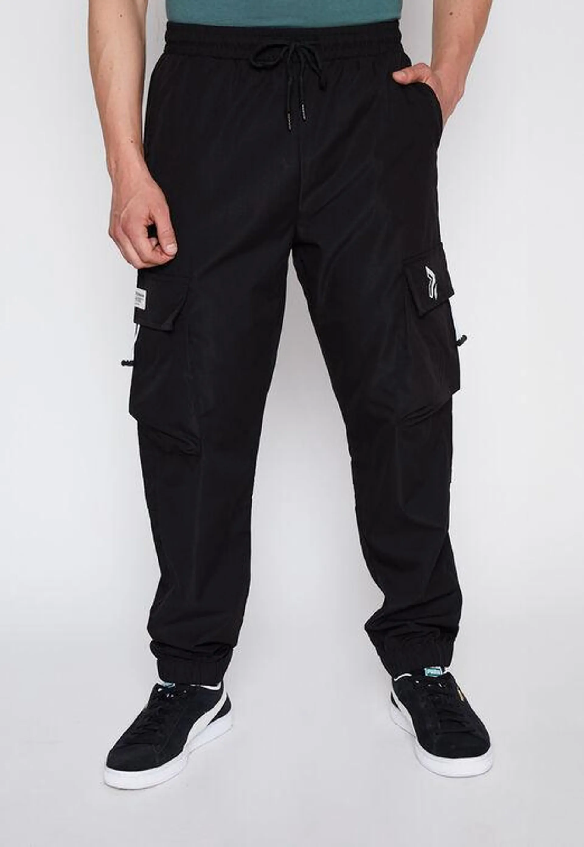 Pantalon Hombre Negro Cargo Family Shop