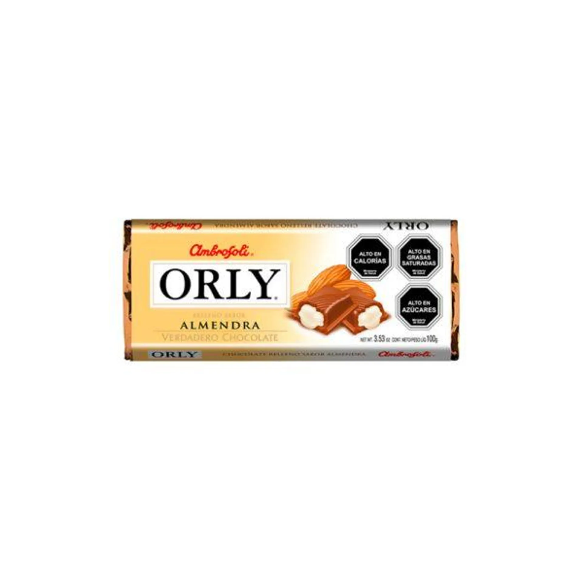 Chocolate Orly Almendra Ambrosoli 100 Gr