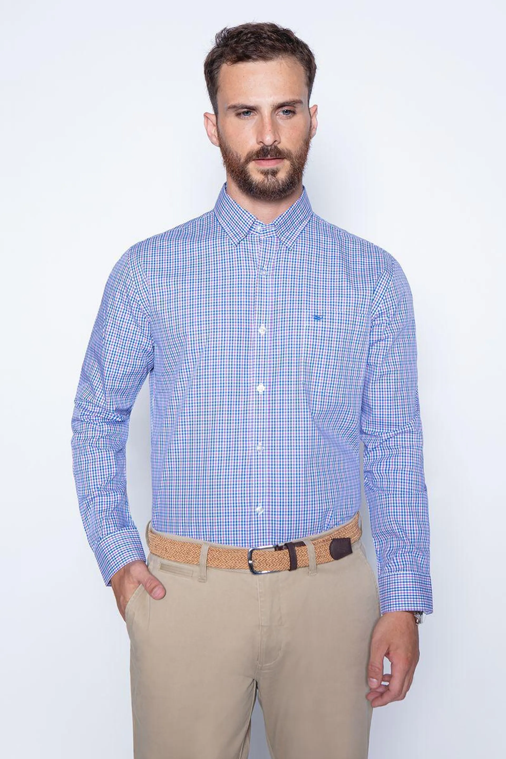 Camisa Cuadro Dublin Sm Purple