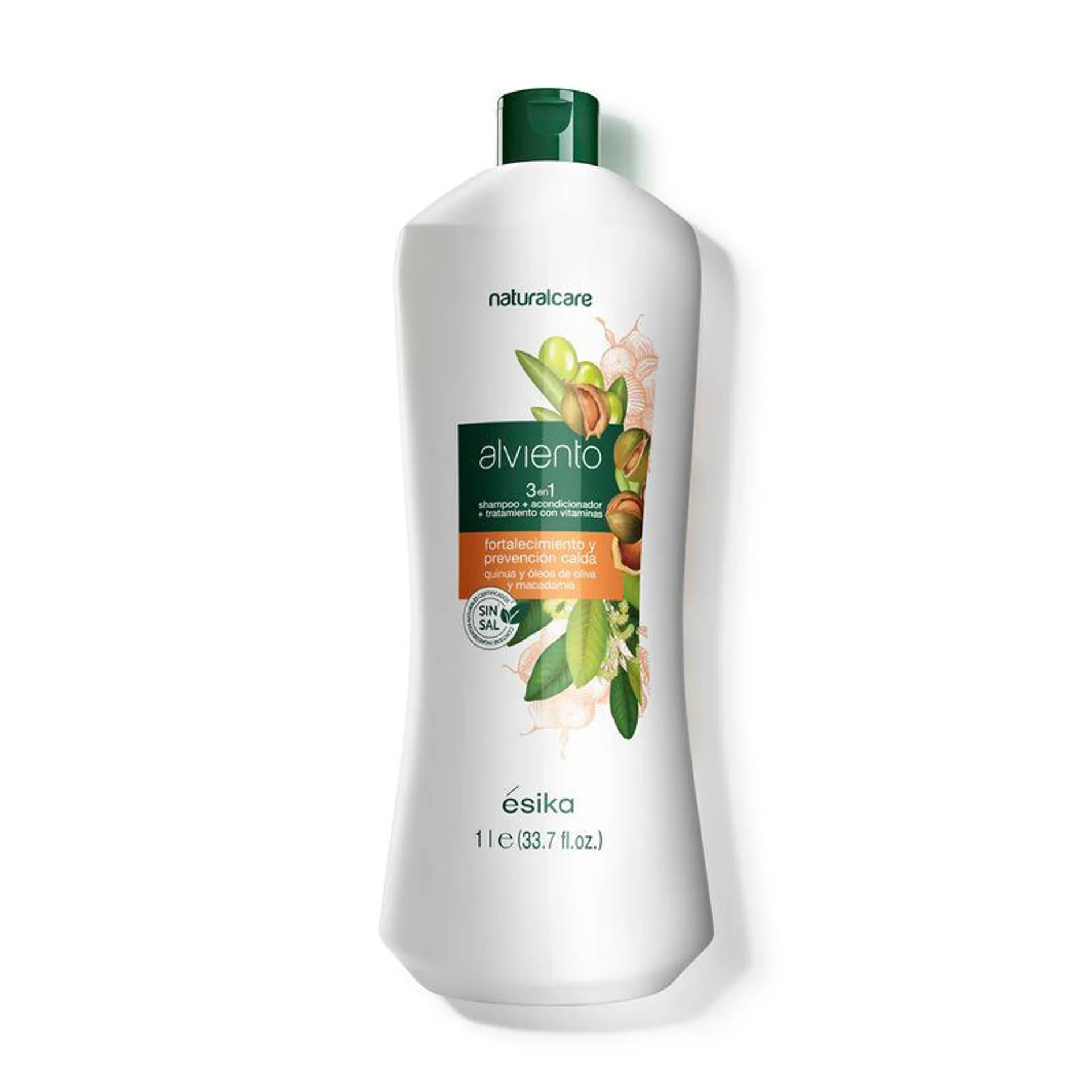 Shampoo Alviento 3 en 1 Fortalecimiento y Prevención Caída