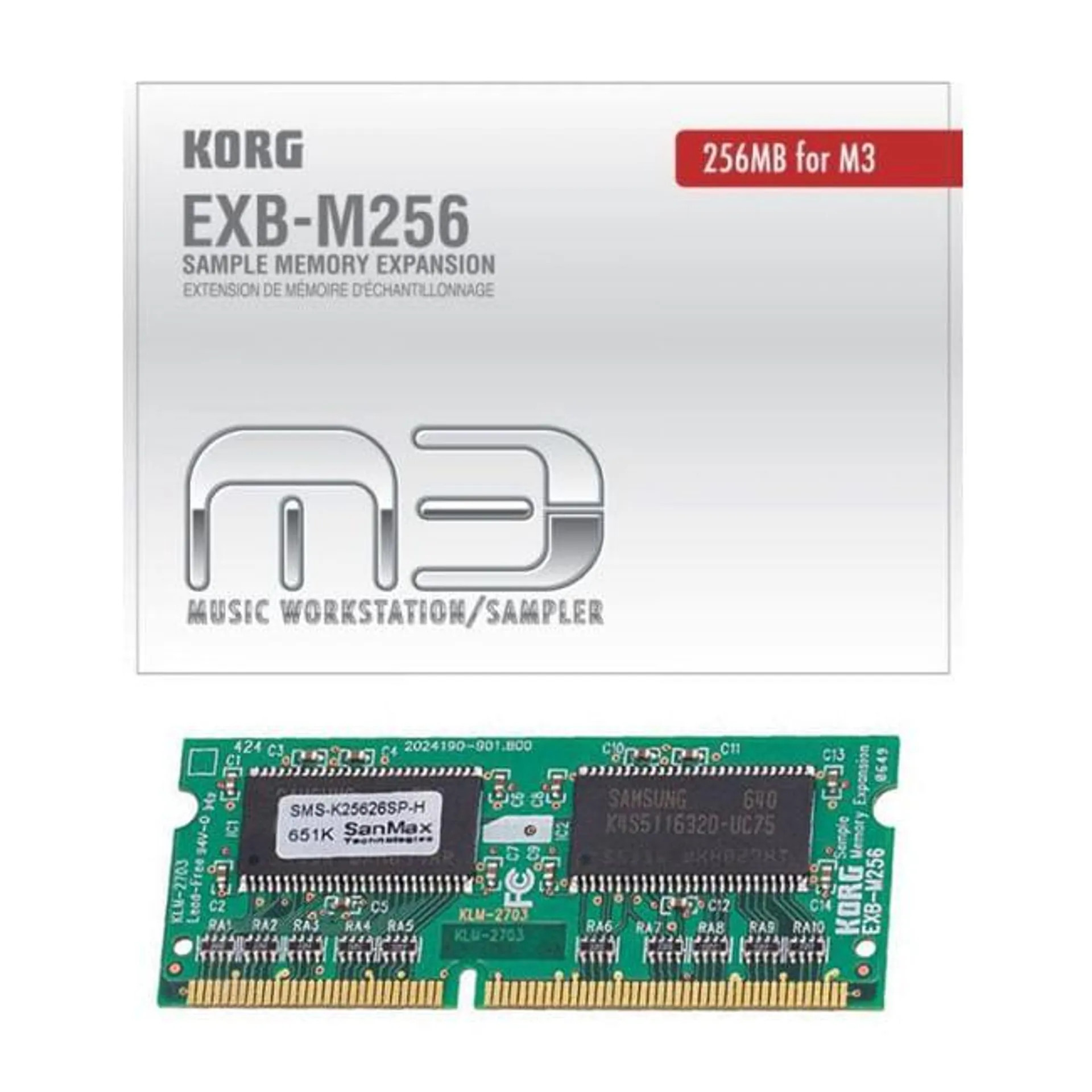 Tarjeta de expansión para Pa2XPro/M3 Korg EXB-M256