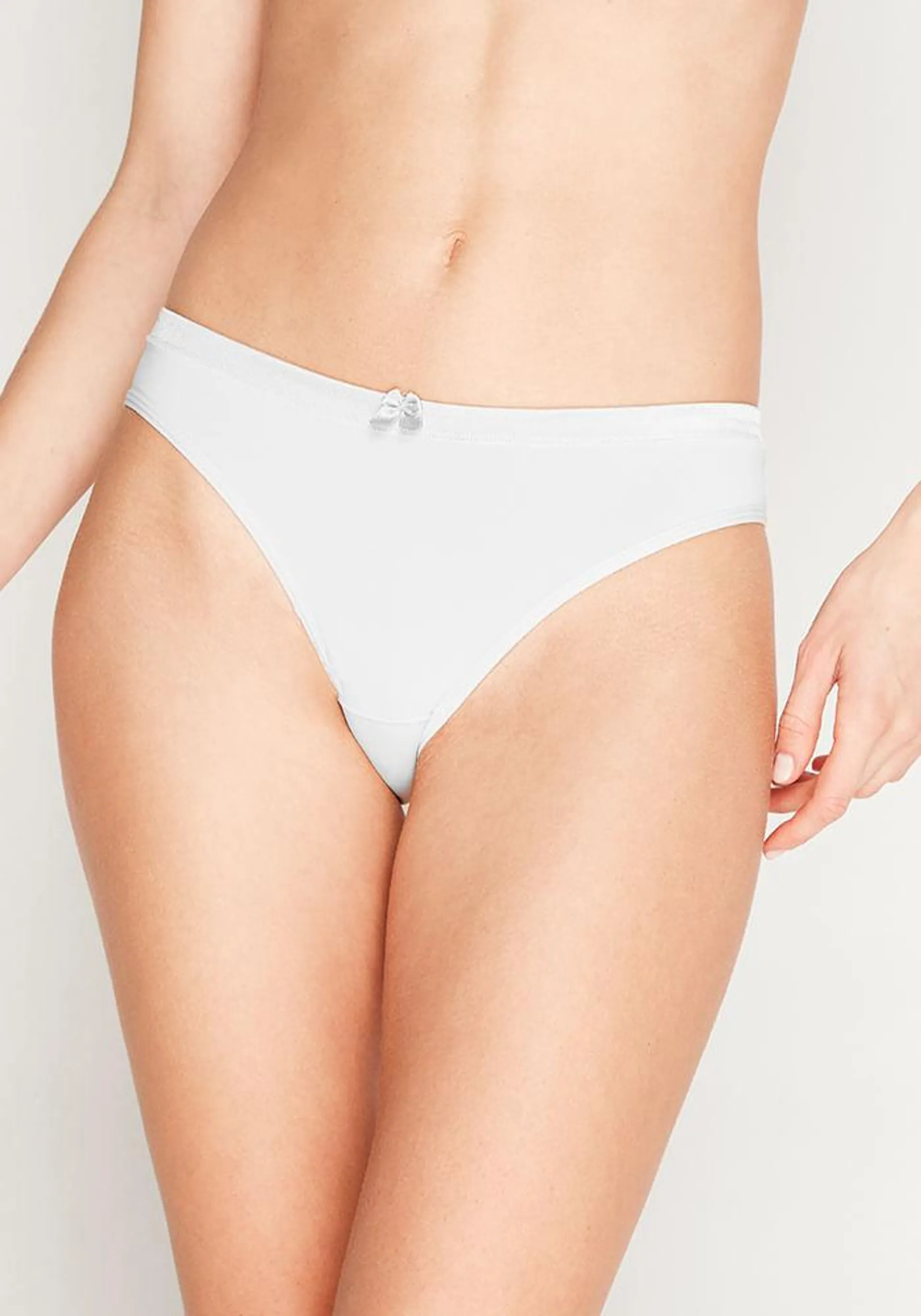 Bikini Microfibra Satín Blanco