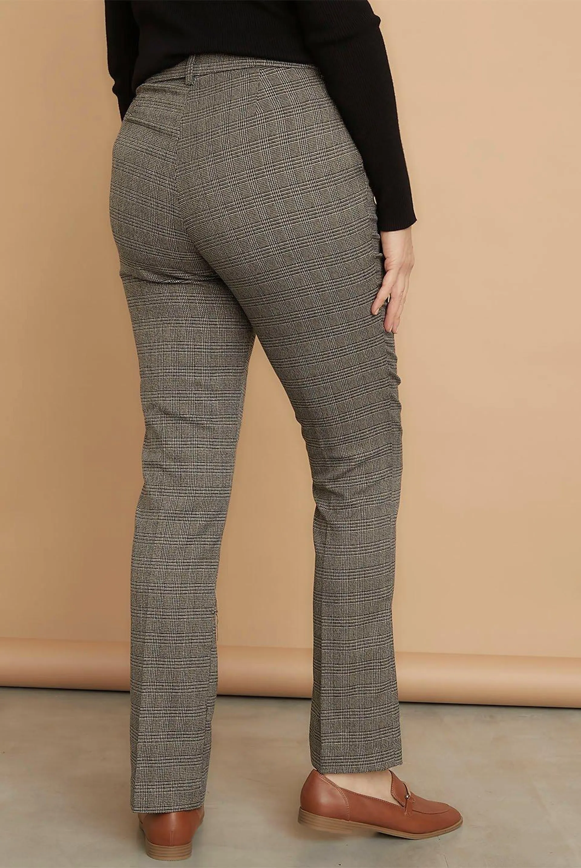 Pantalón Straight Tiro Alto Mujer S. Cocci