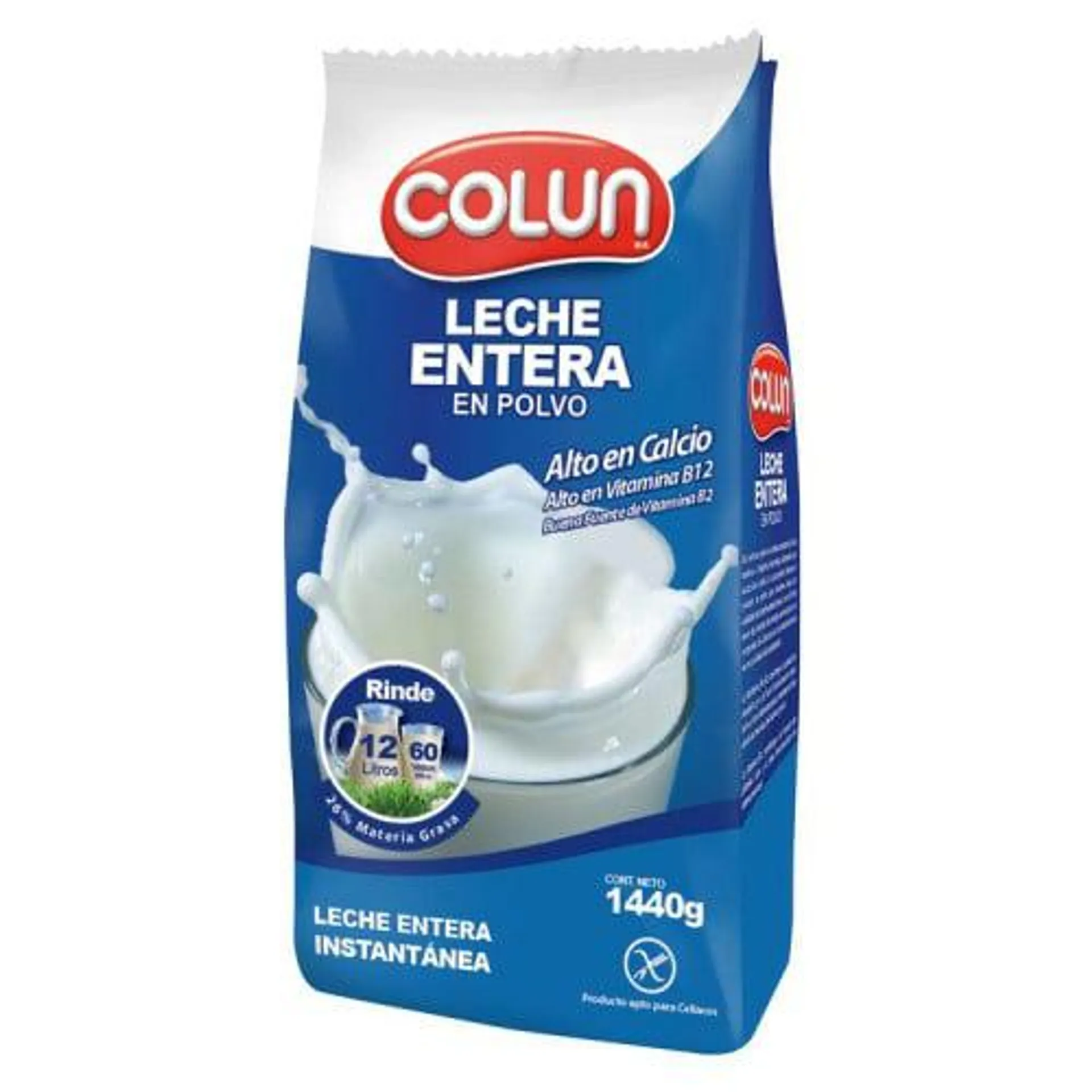 Leche Polvo Colun Entera 1440 Gr