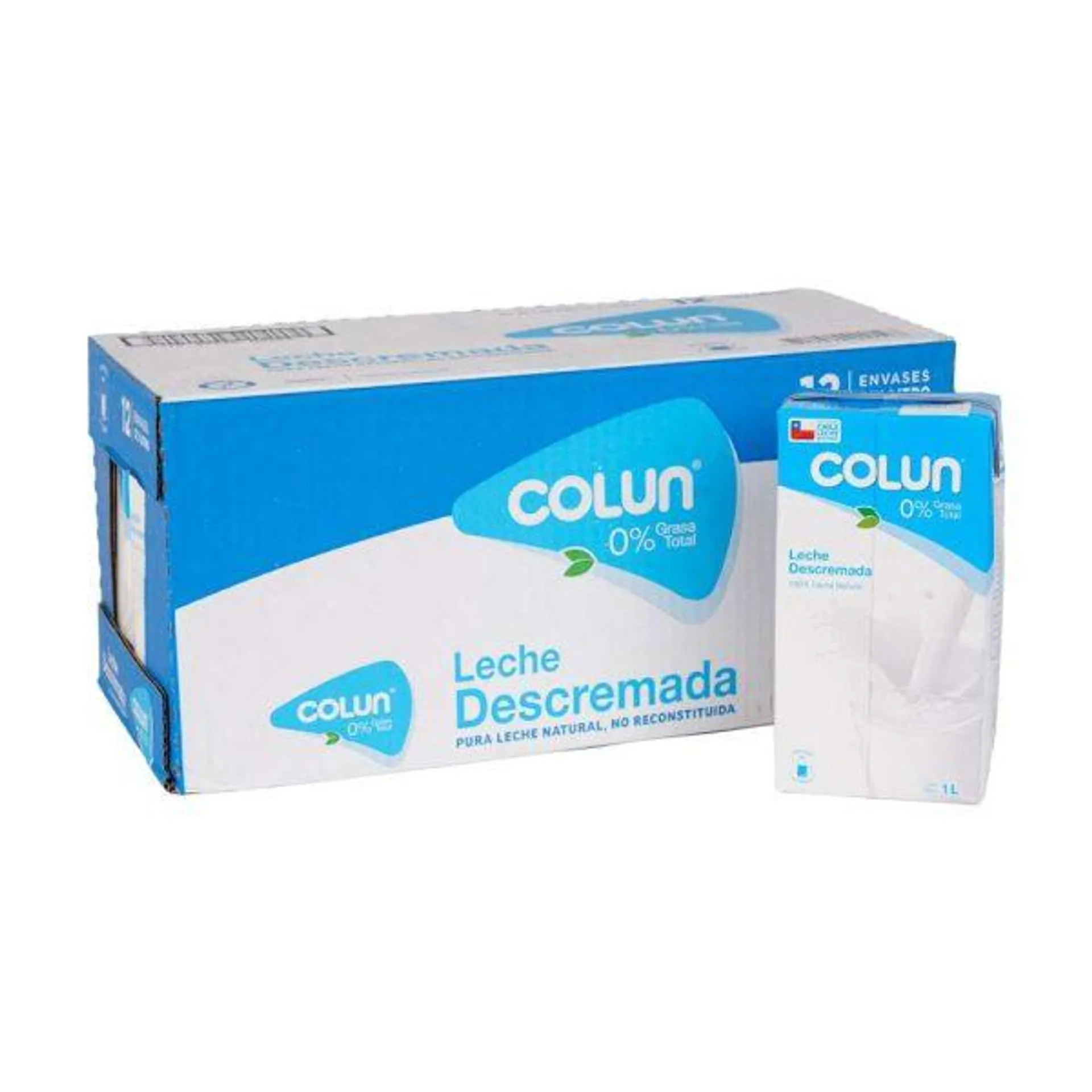 Leche Descremada Colun Caj 1l