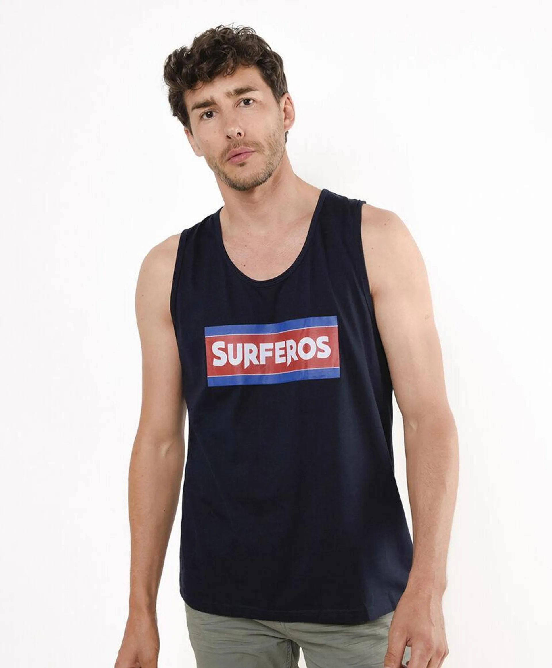 Polera hombre surf sin mangas