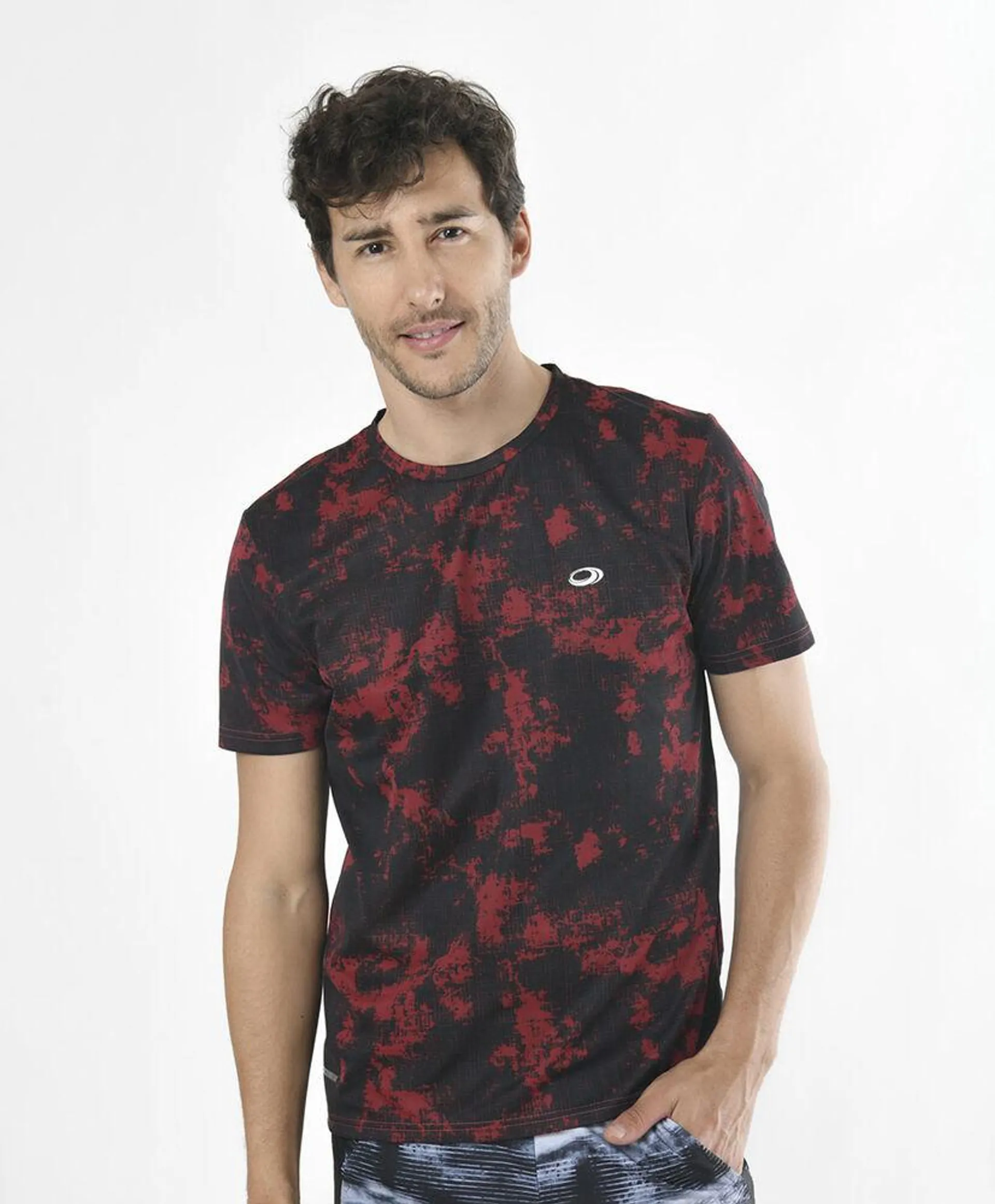 Polera deportiva hombre print