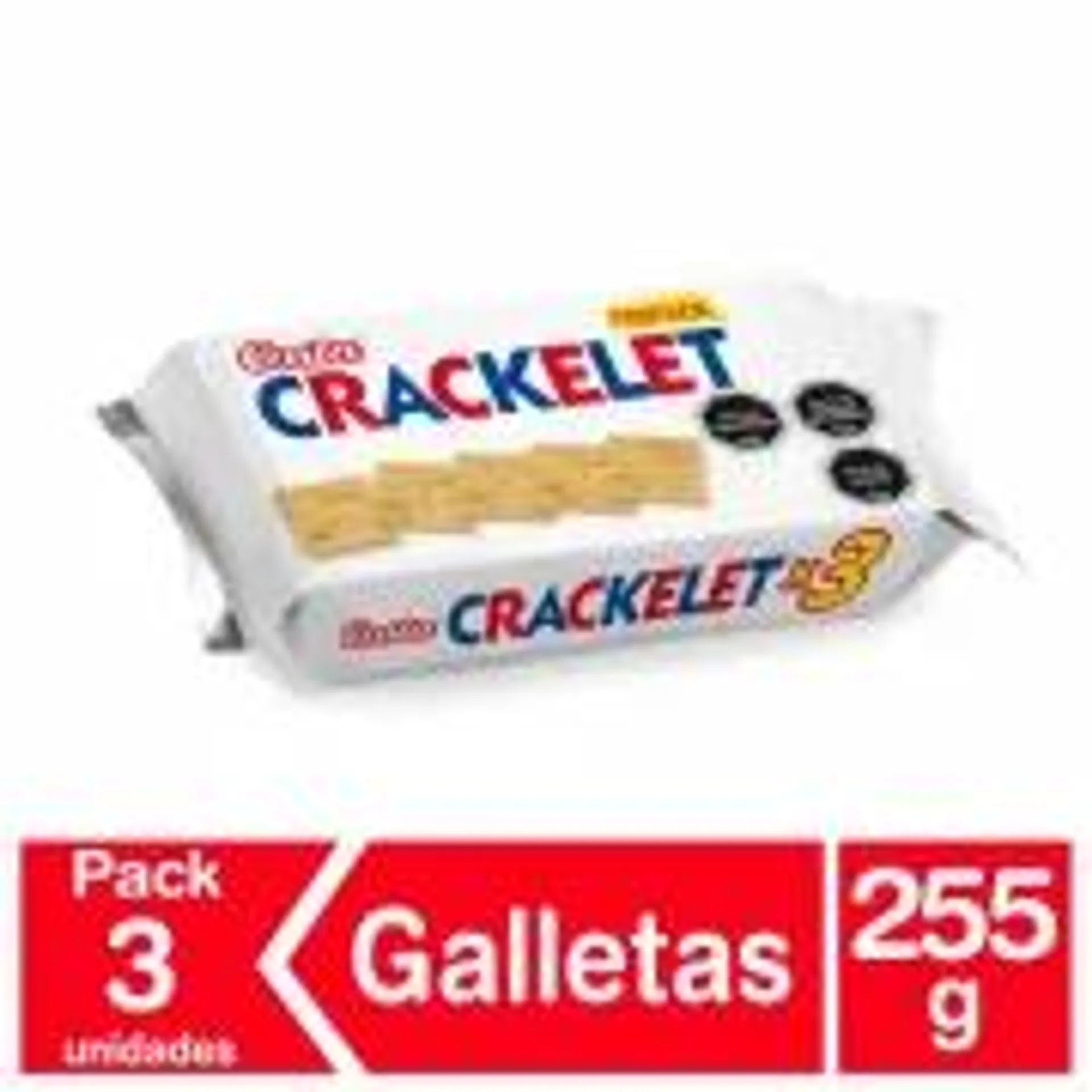 Galletas Crackelet 3 Un, 255 g