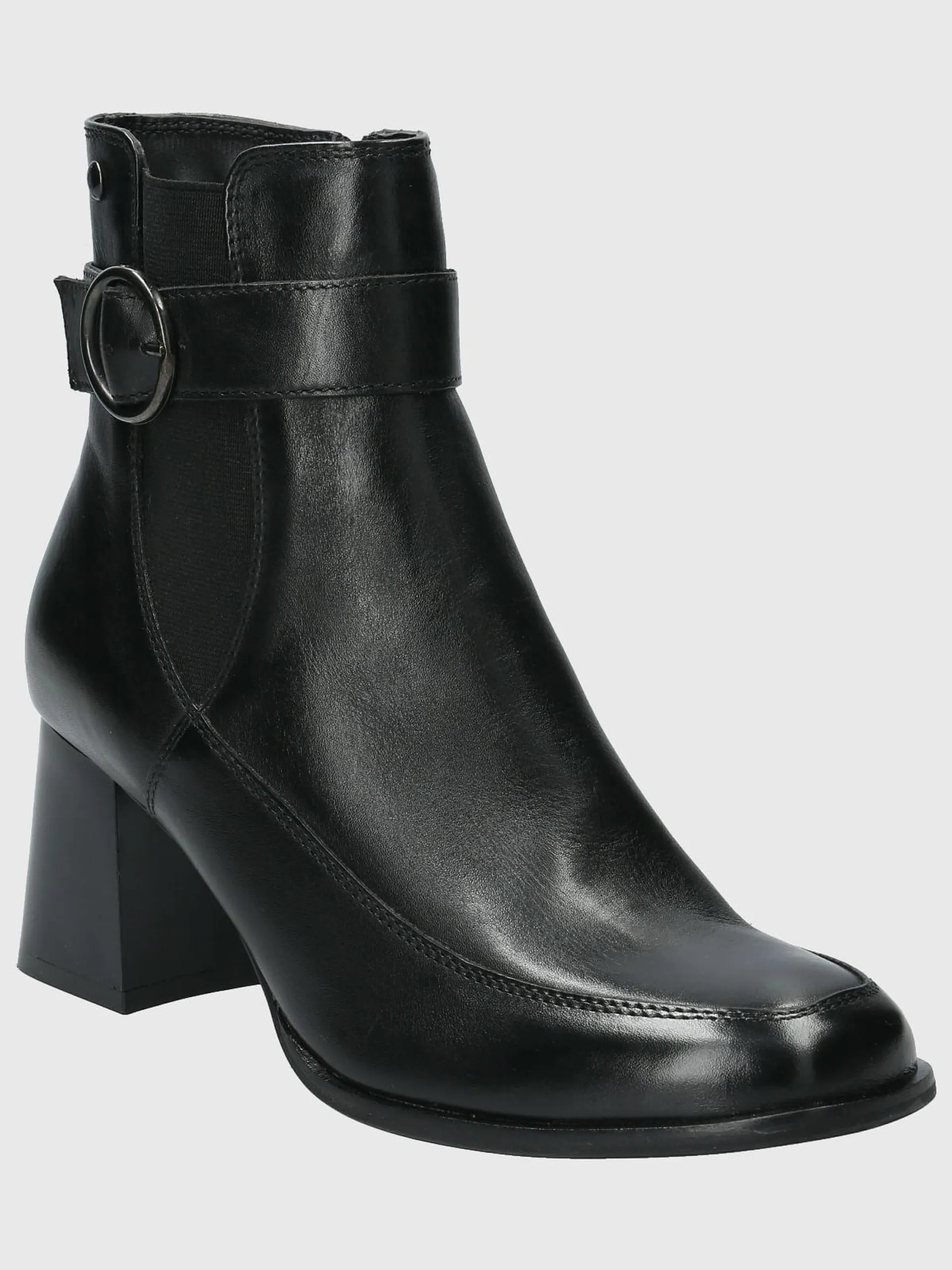 Botin Cuero Mujer Denhall Negro