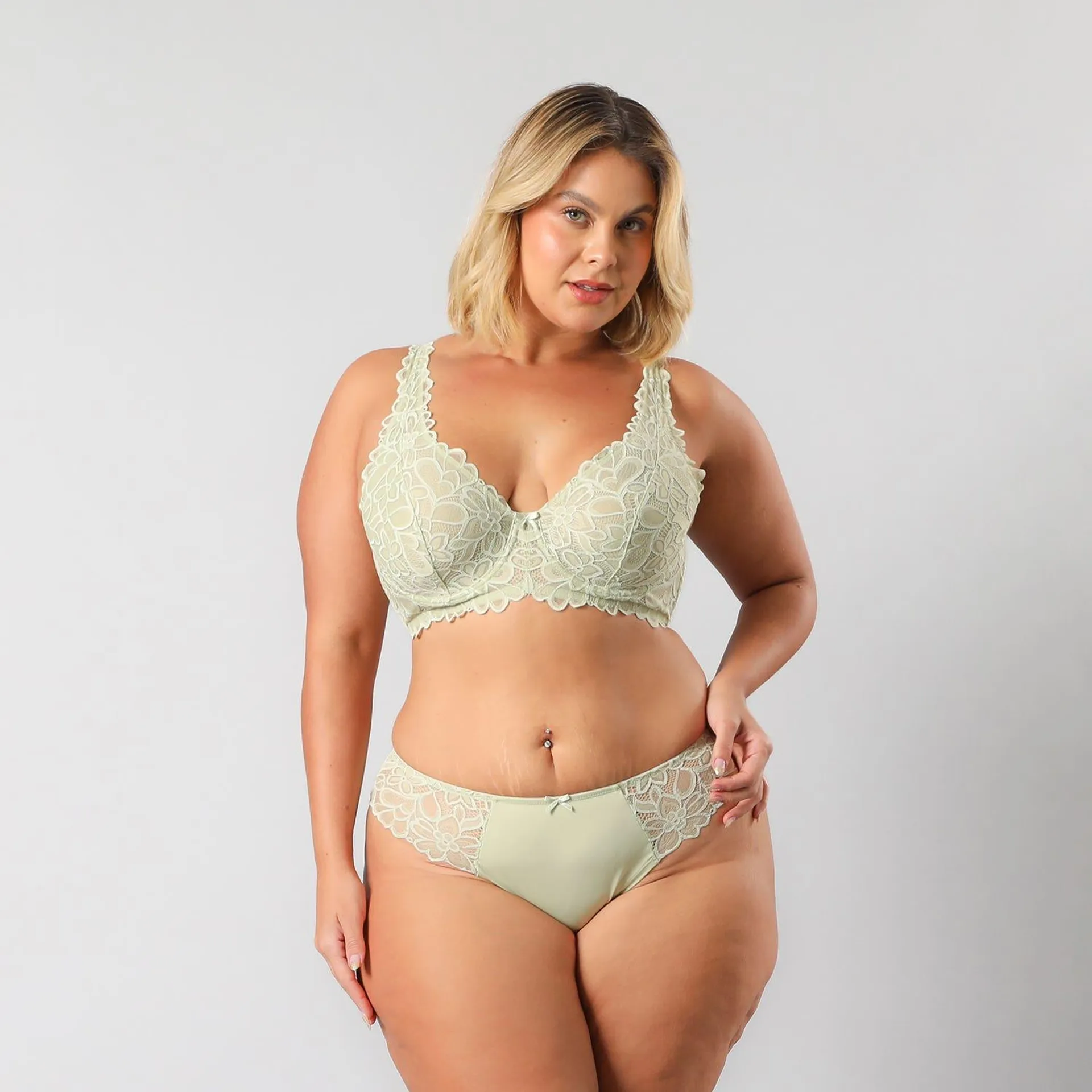 Sostén Bralette Encaje Flor