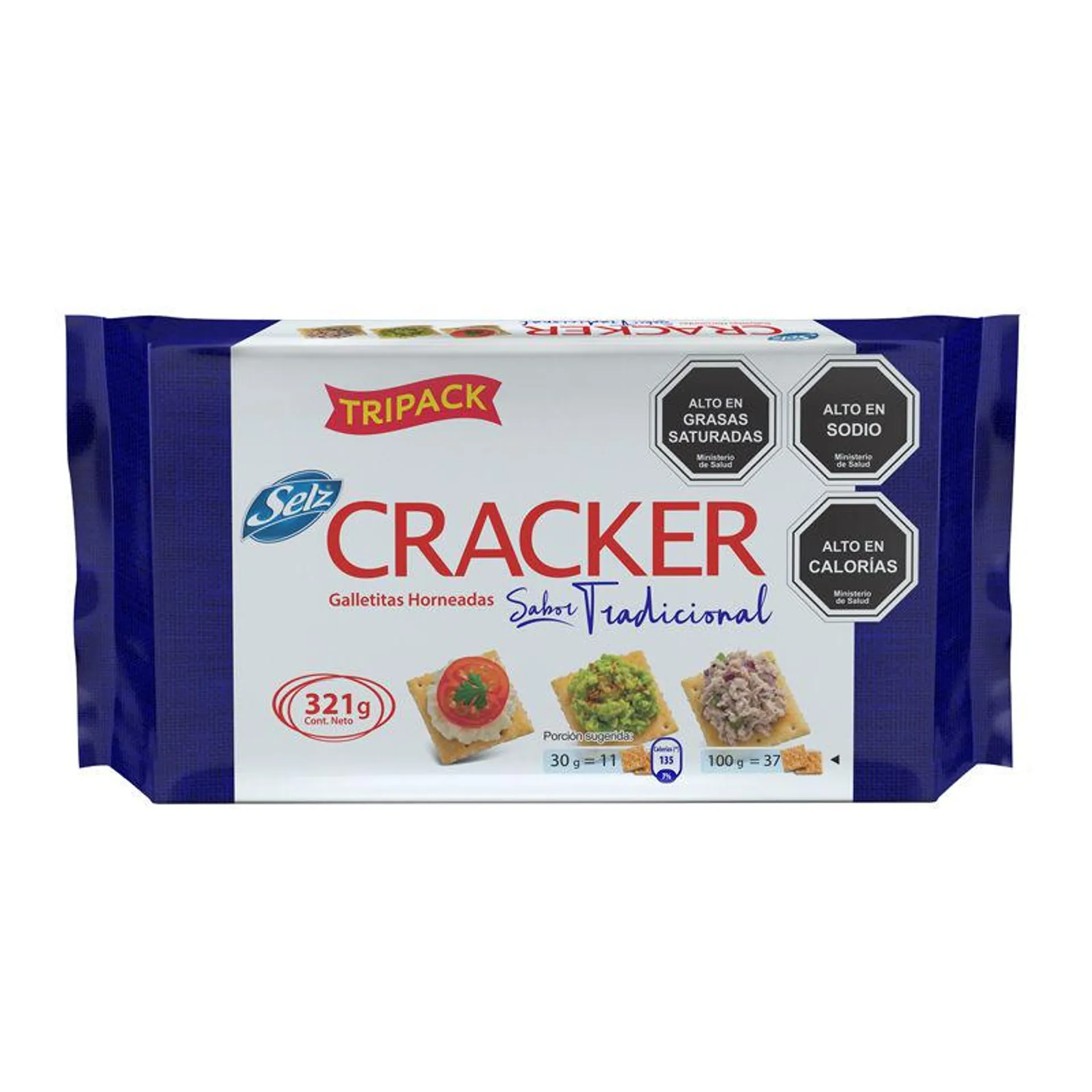 Galleta Cracker Tripack, 107 g