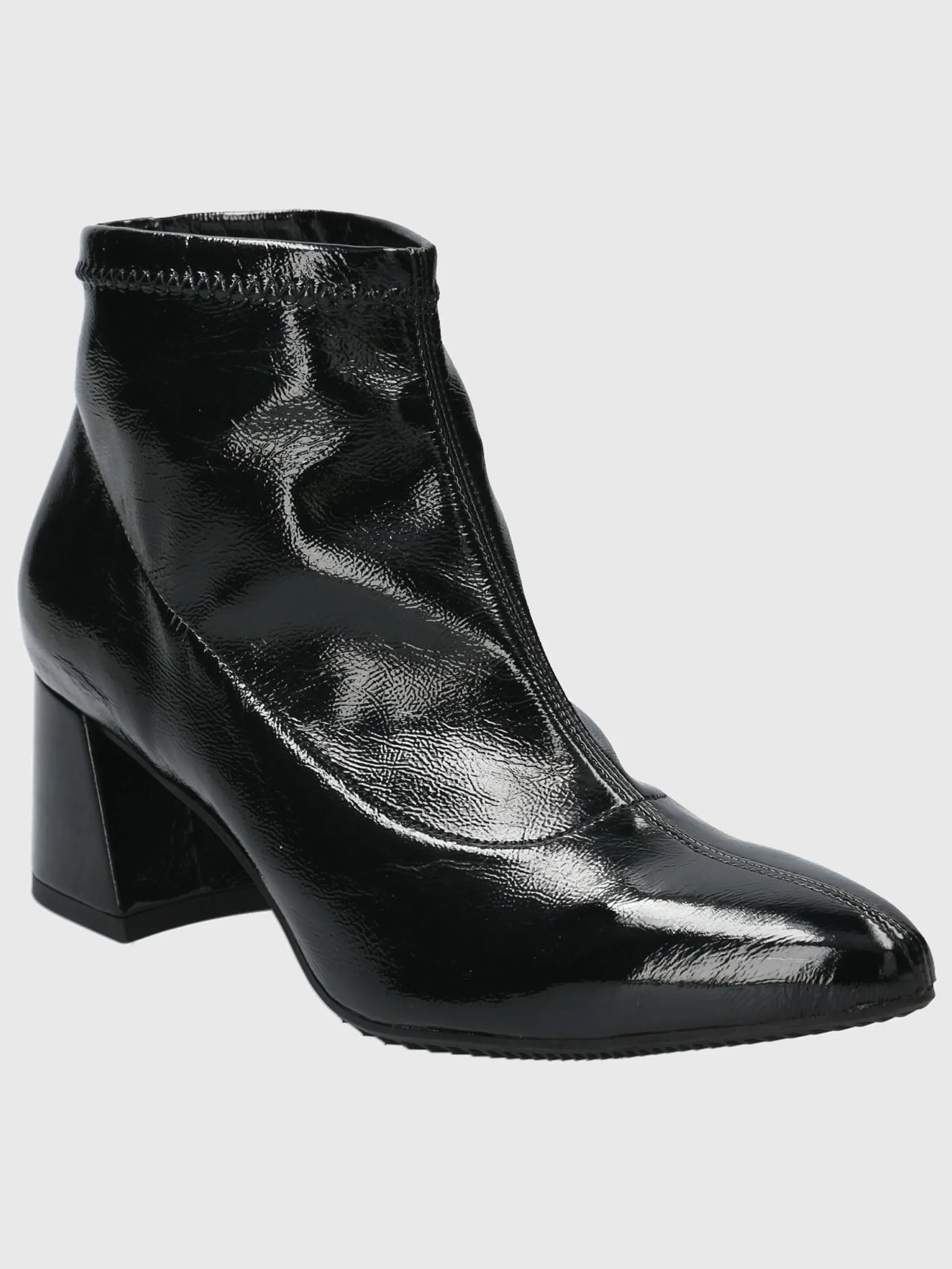 Botin Brunate Cuero Mujer Padua Negro