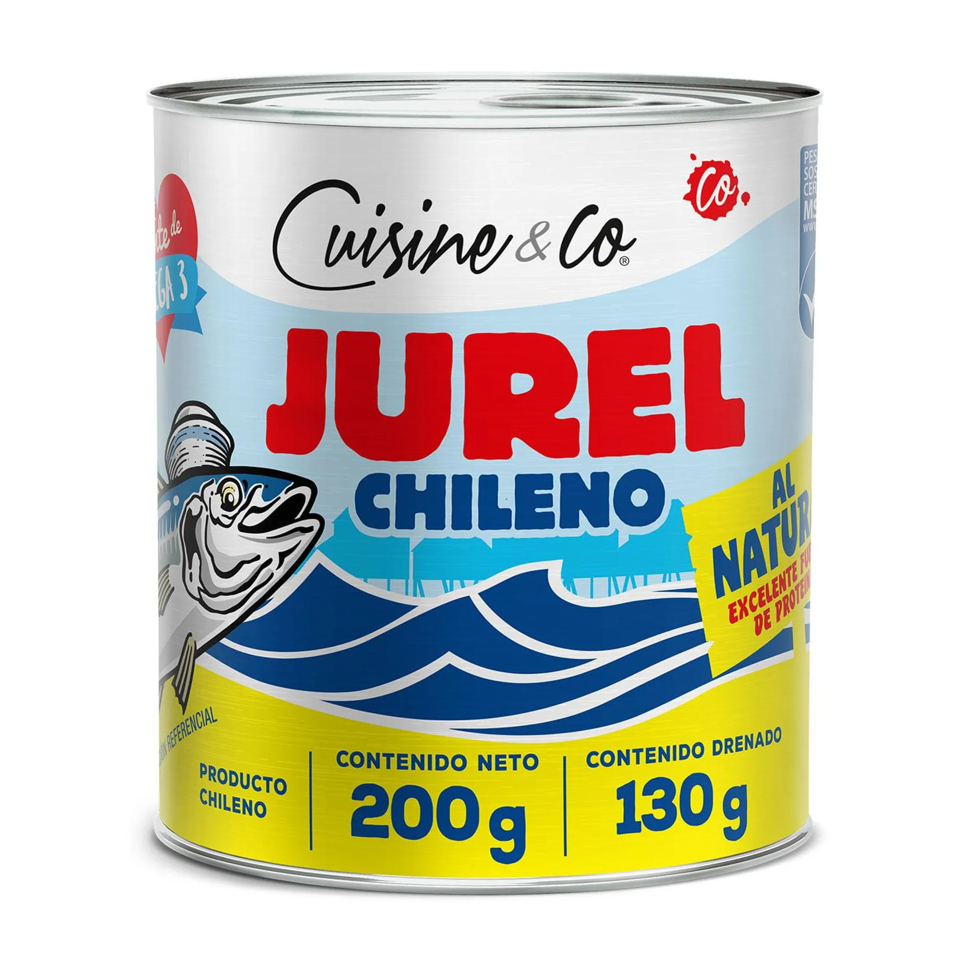 Jurel Natural 130 g drenado