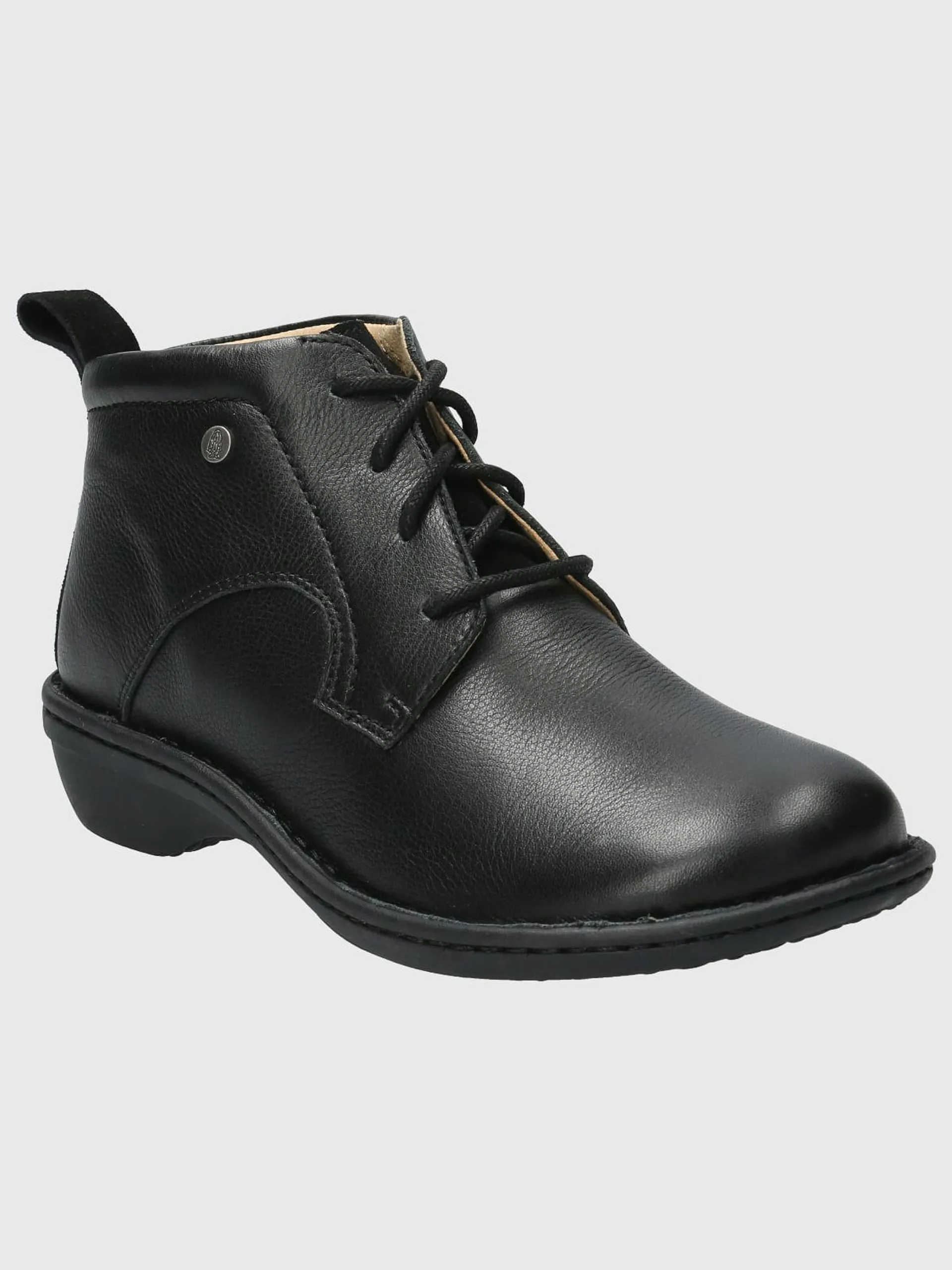 Botin Cuero Mujer Sajon Negro