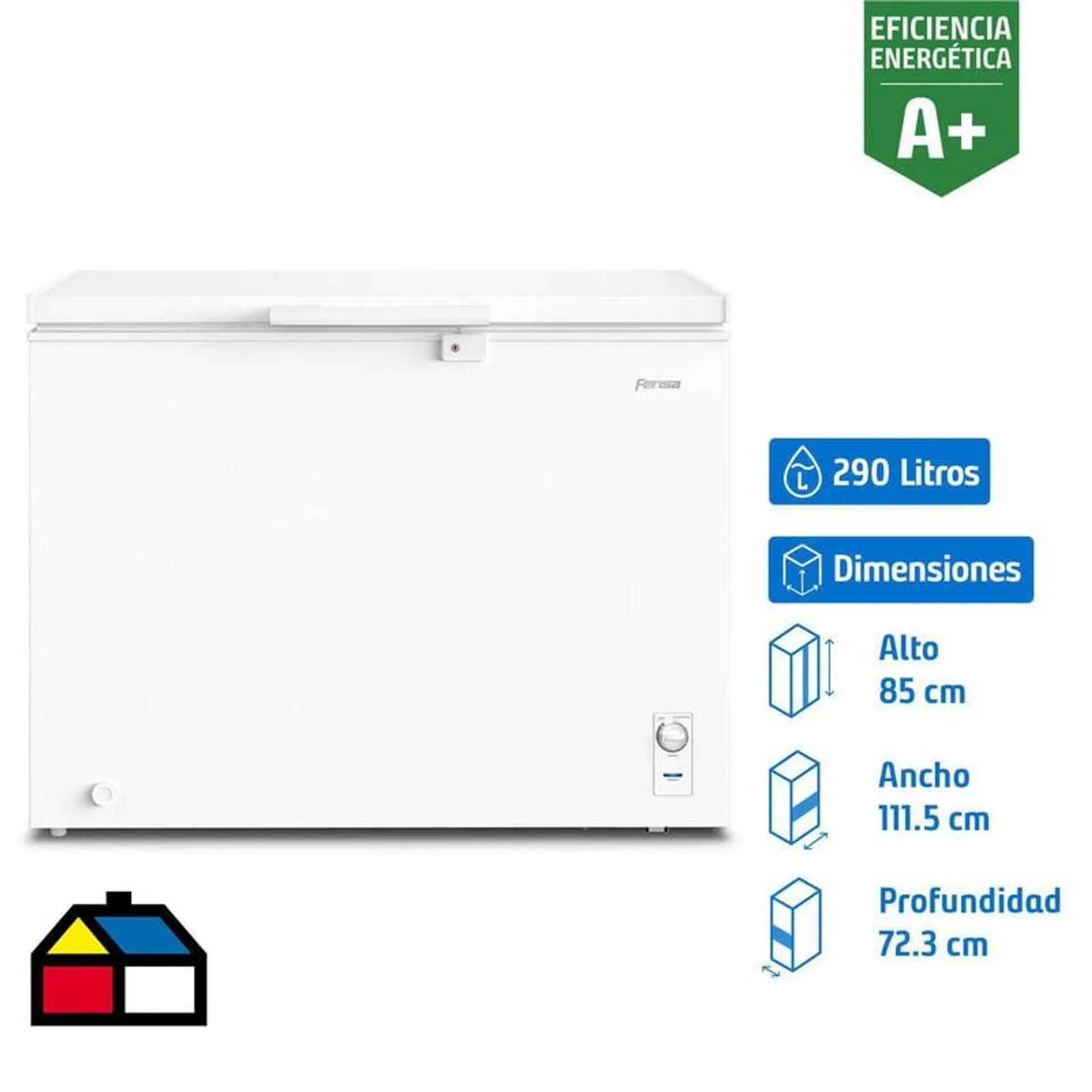 Freezer Horizontal 290 Litros Blanco Z300D