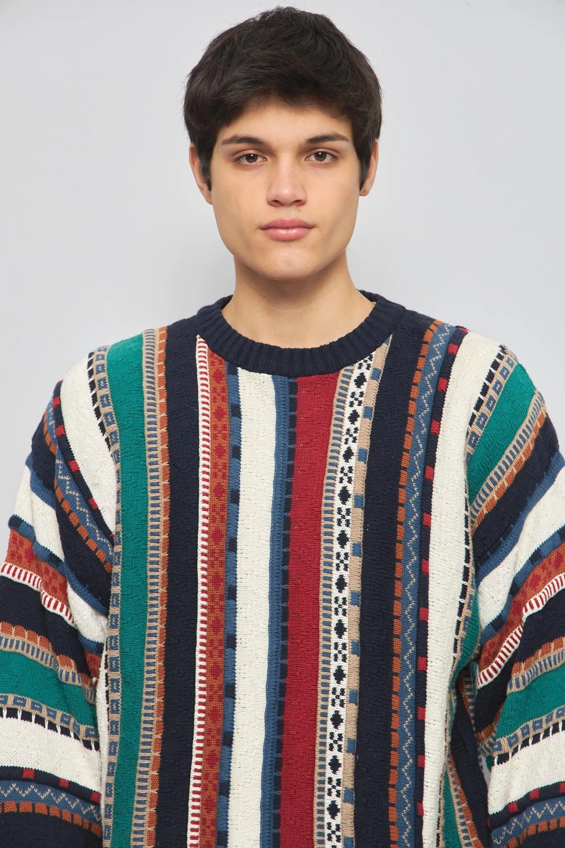 Sweater casual multicolor cotton tra talla L 122
