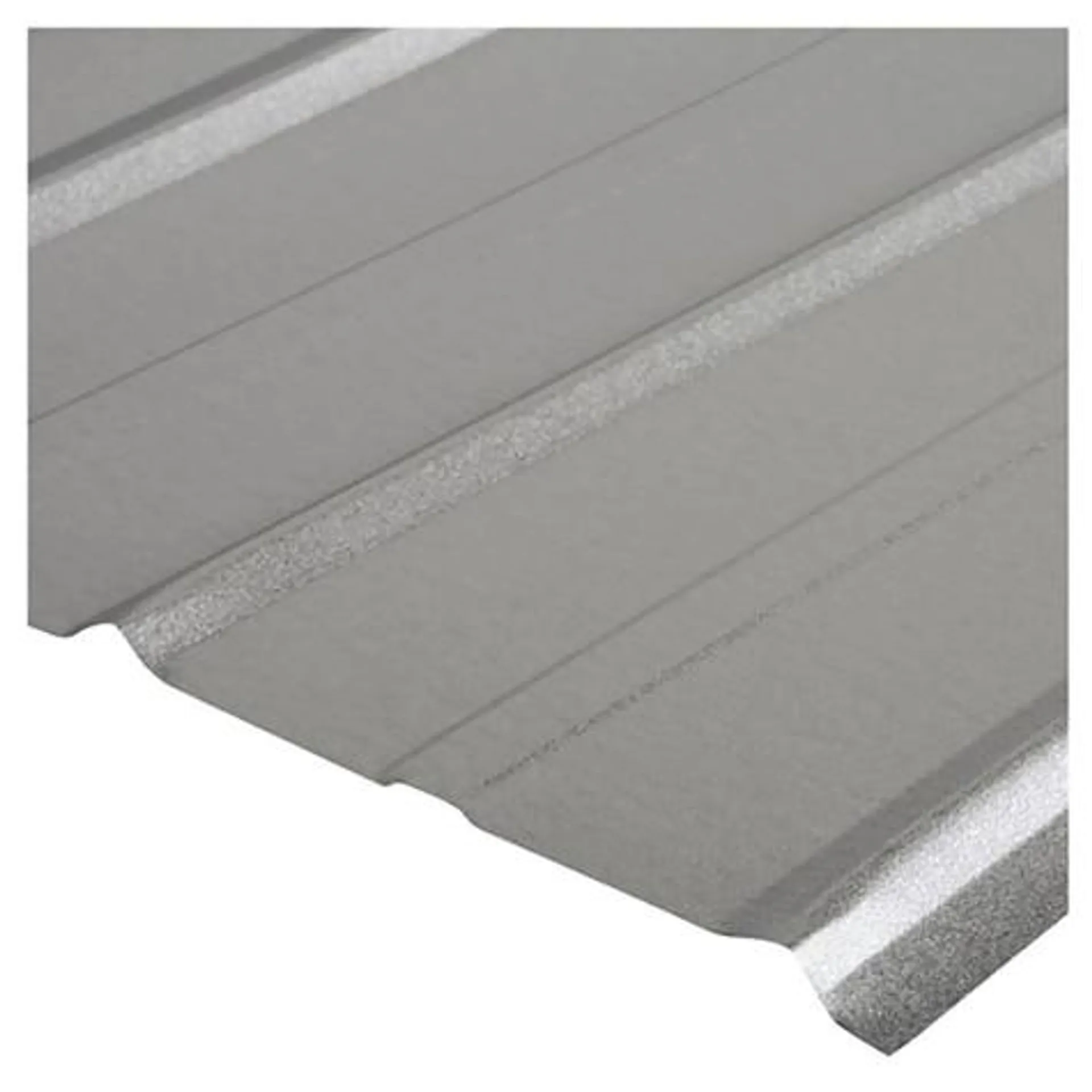 Zinc en V gris 0,35x2000mm recubrimiento AZ-150