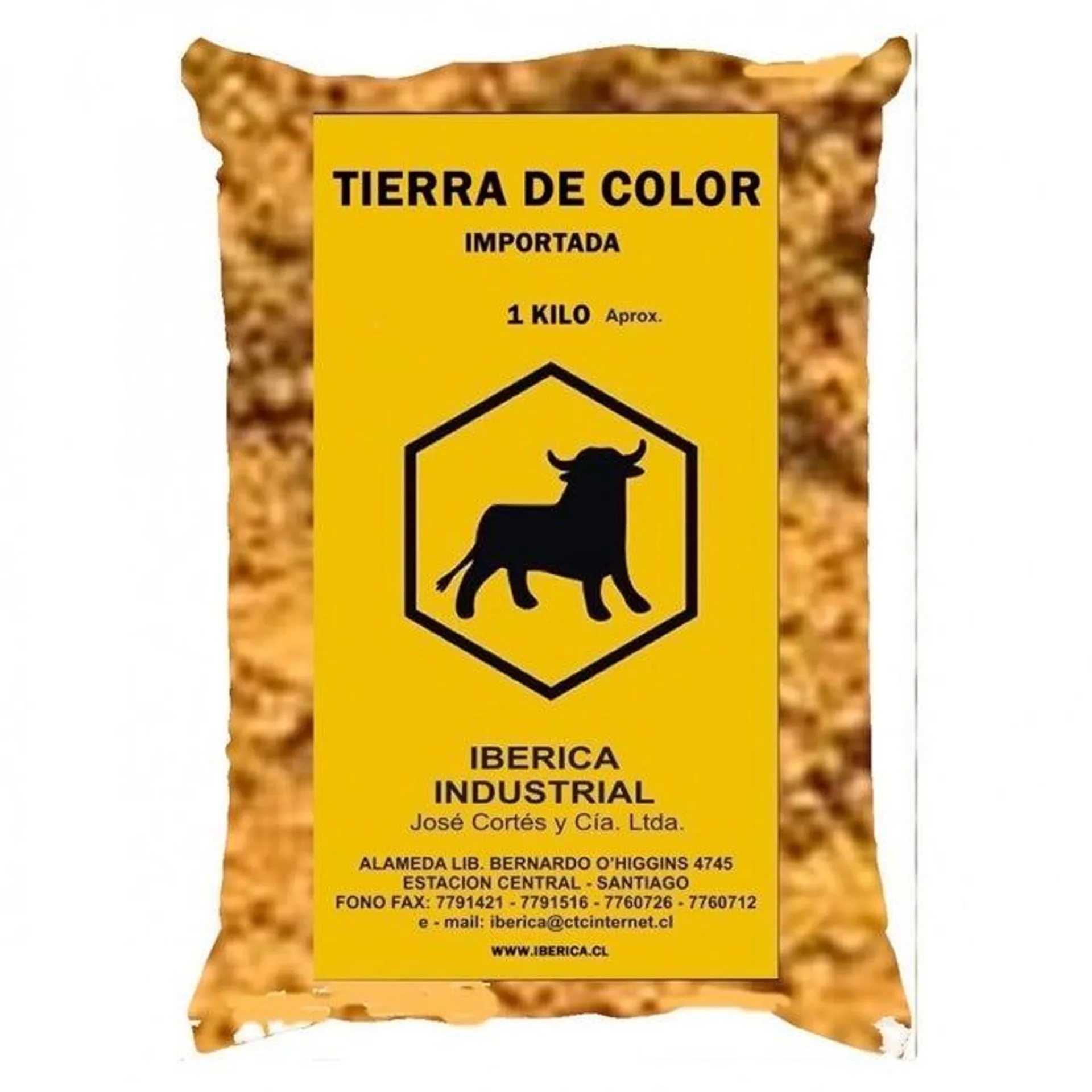 TIERRA COLOR AMARILLA 1 KILO